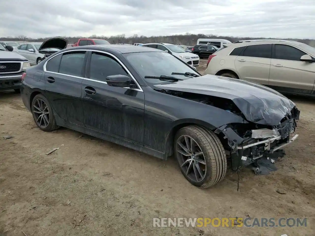 4 Фотография поврежденного автомобиля 3MW5R7J01M8B86238 BMW 3 SERIES 2021