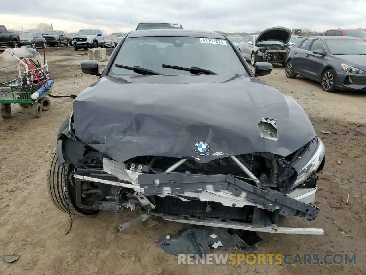5 Фотография поврежденного автомобиля 3MW5R7J01M8B86238 BMW 3 SERIES 2021