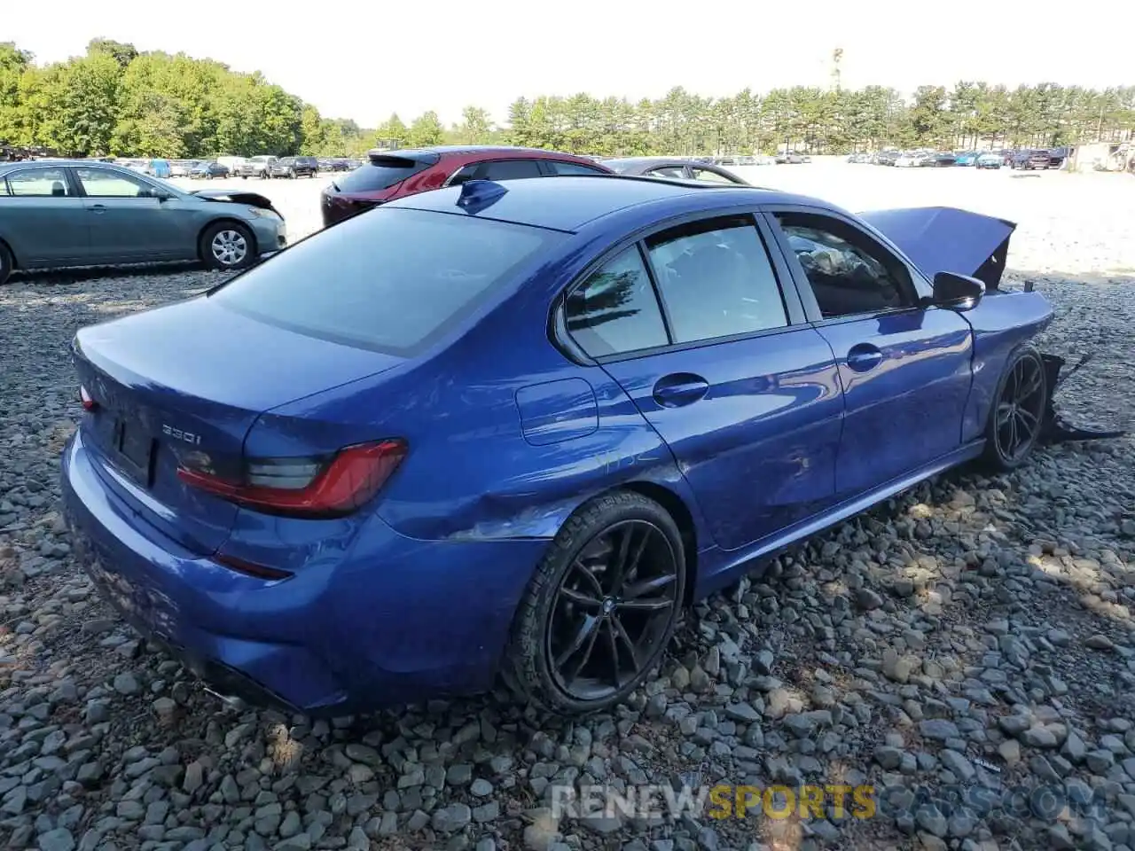 4 Photograph of a damaged car 3MW5R7J01M8B91035 BMW 3 SERIES 2021