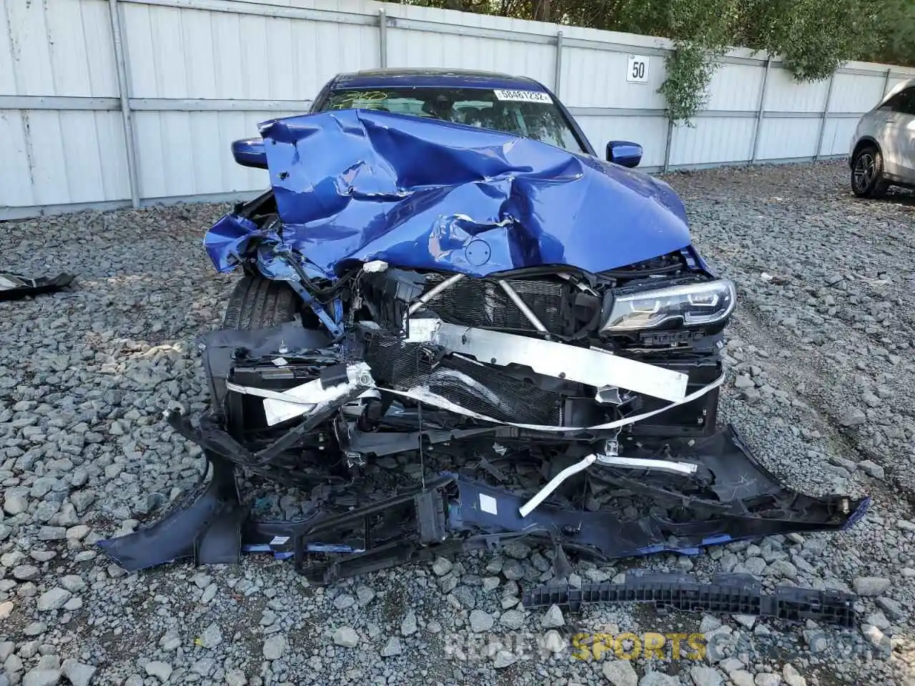 9 Photograph of a damaged car 3MW5R7J01M8B91035 BMW 3 SERIES 2021