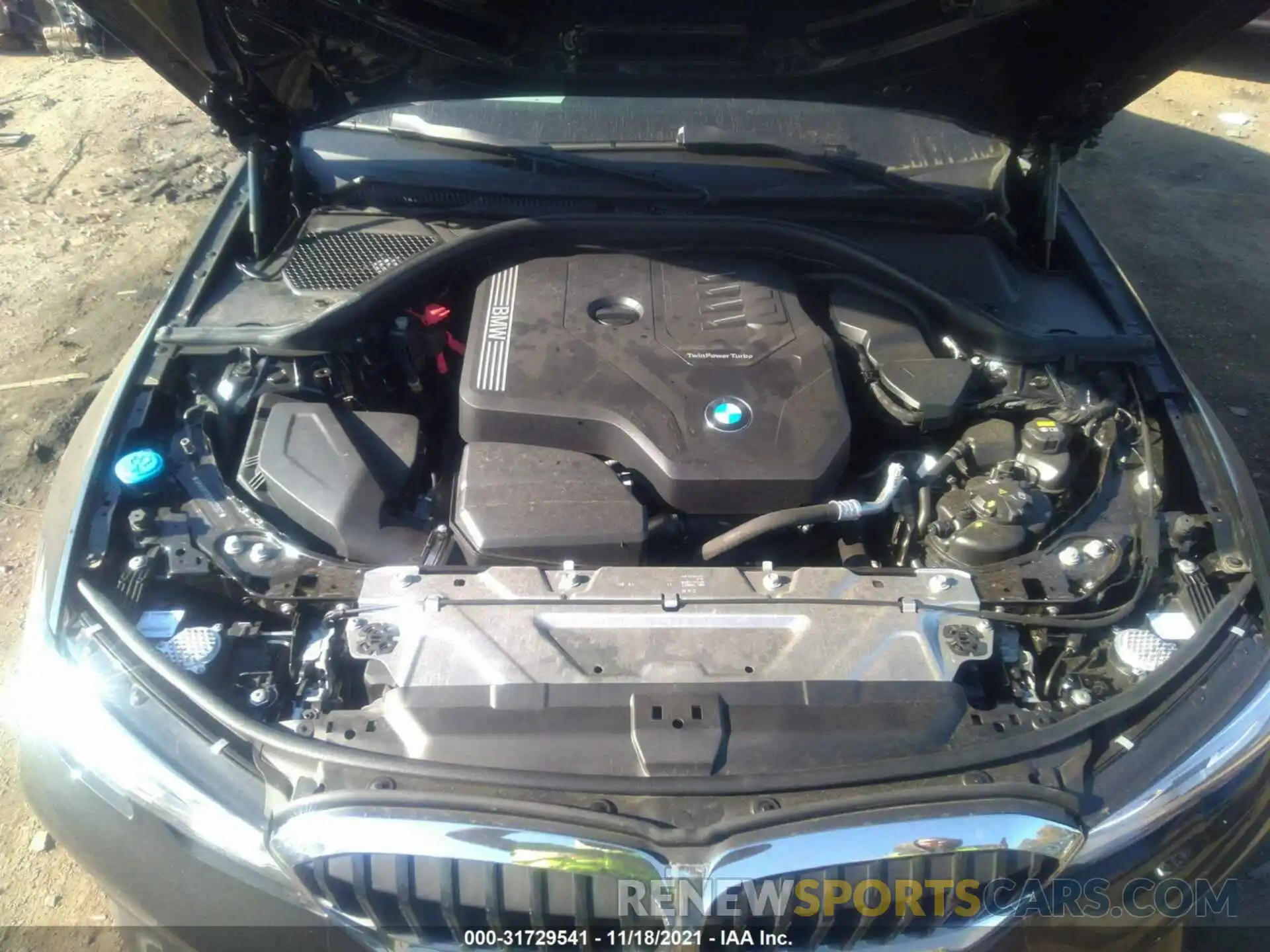 10 Фотография поврежденного автомобиля 3MW5R7J01M8C02907 BMW 3 SERIES 2021