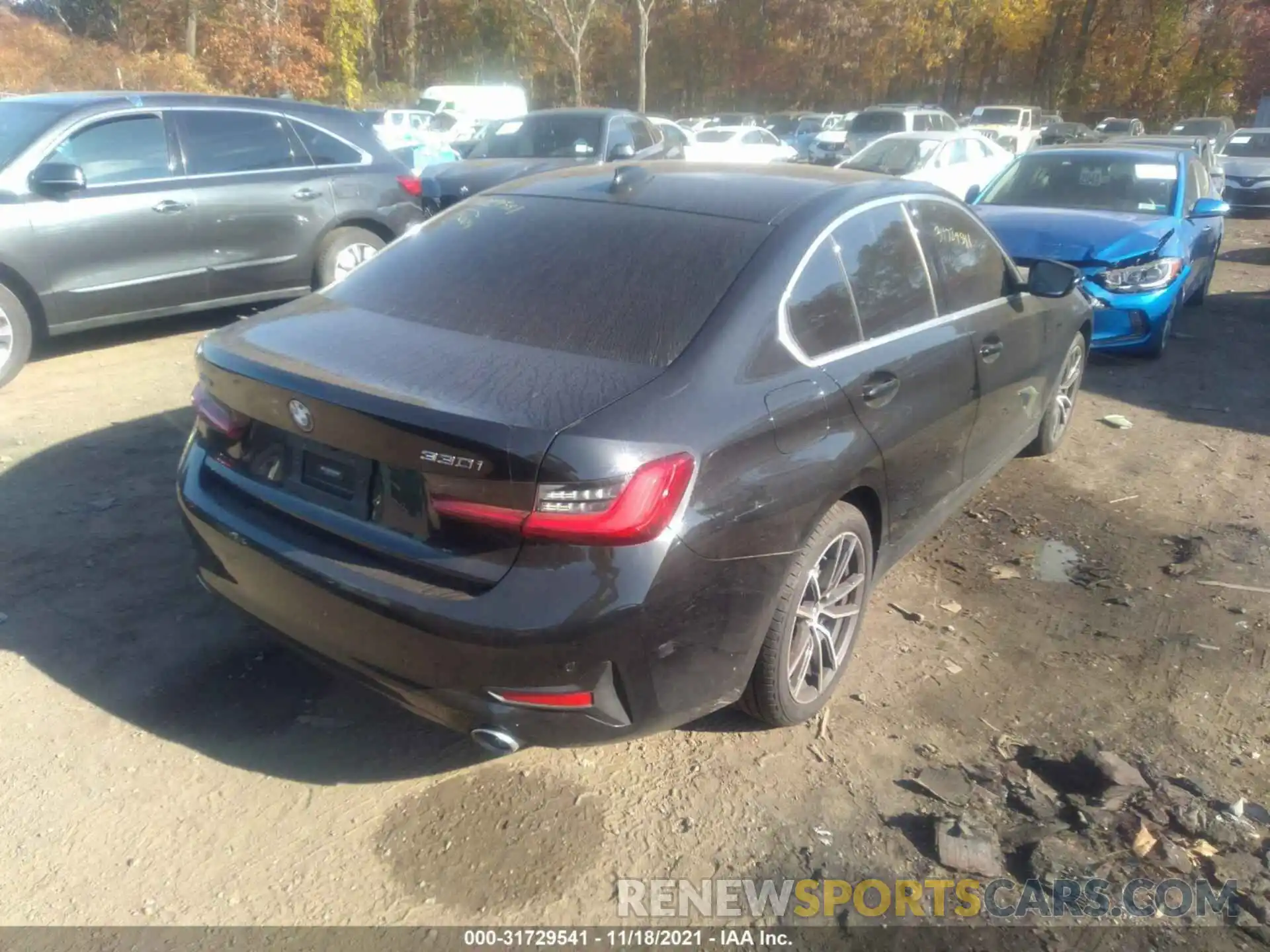 4 Фотография поврежденного автомобиля 3MW5R7J01M8C02907 BMW 3 SERIES 2021