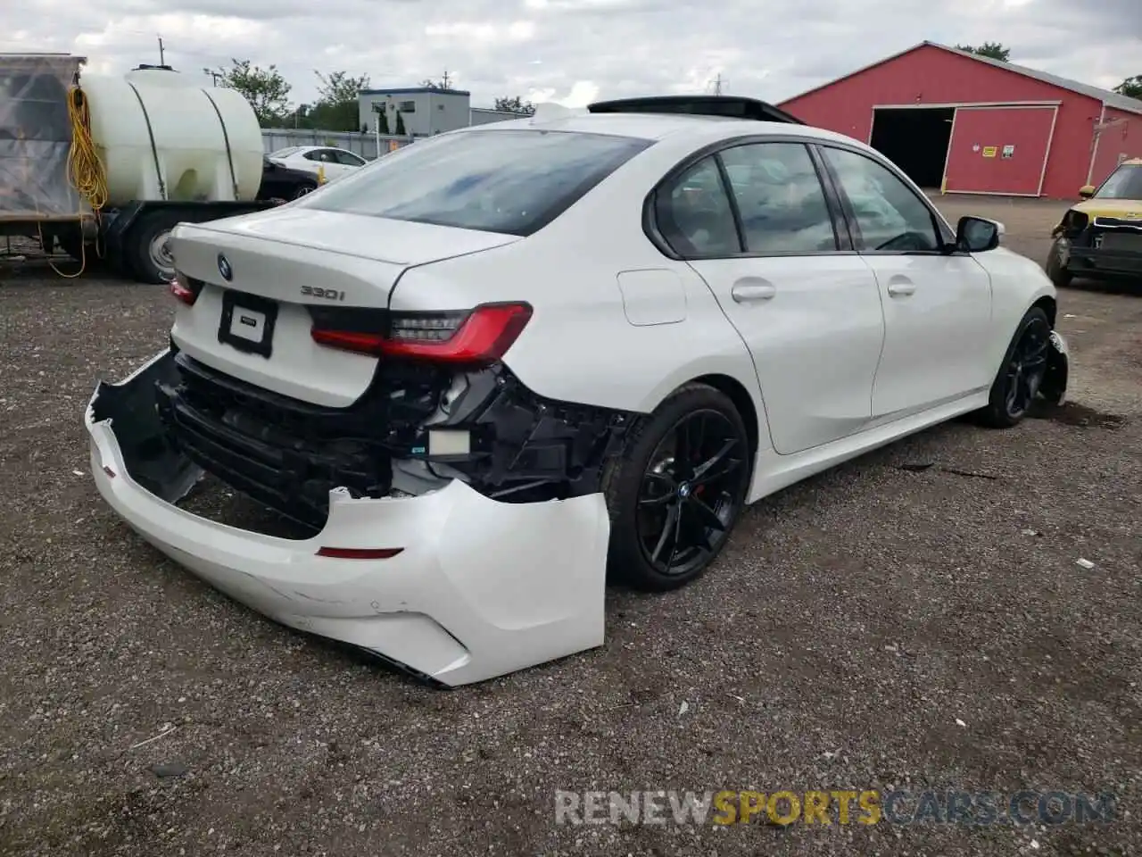 4 Photograph of a damaged car 3MW5R7J01M8C09467 BMW 3 SERIES 2021