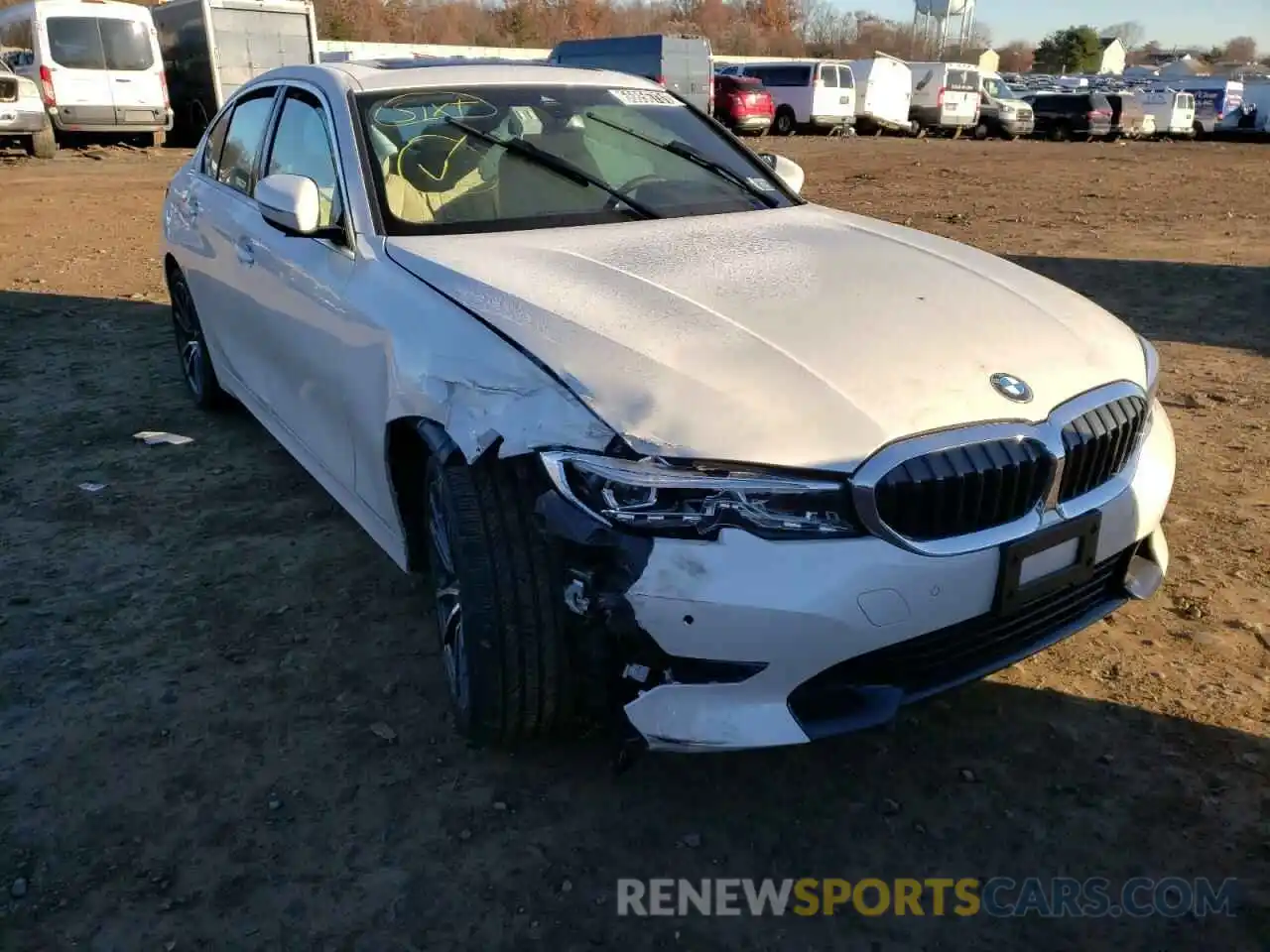 1 Photograph of a damaged car 3MW5R7J01M8C11719 BMW 3 SERIES 2021