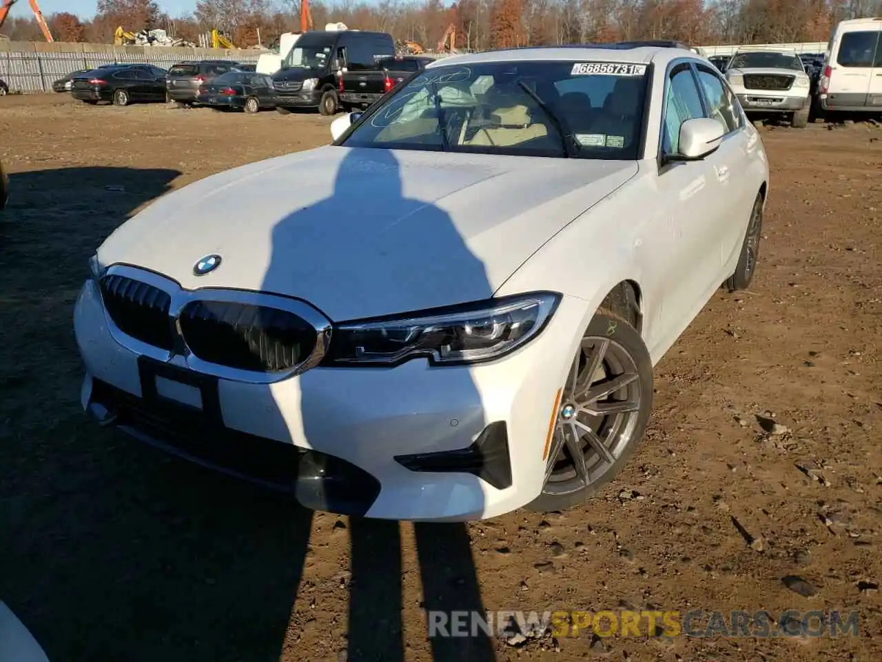 2 Photograph of a damaged car 3MW5R7J01M8C11719 BMW 3 SERIES 2021