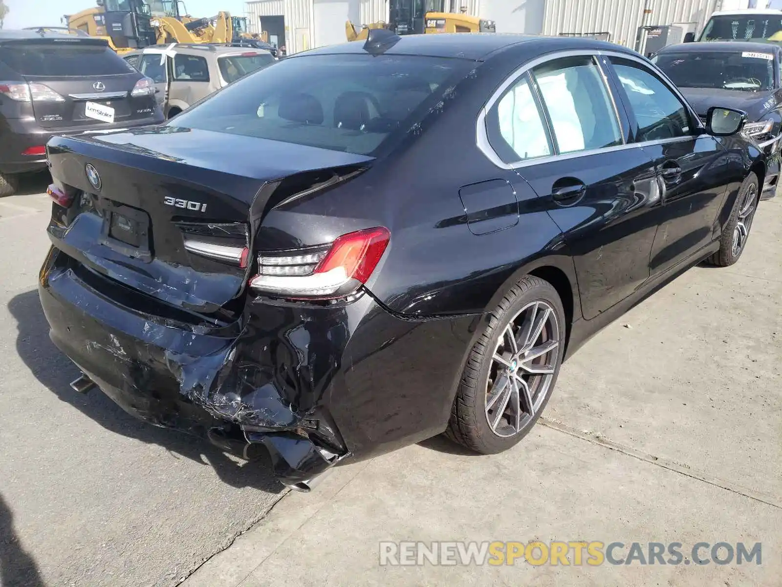 4 Photograph of a damaged car 3MW5R7J01M8C12434 BMW 3 SERIES 2021