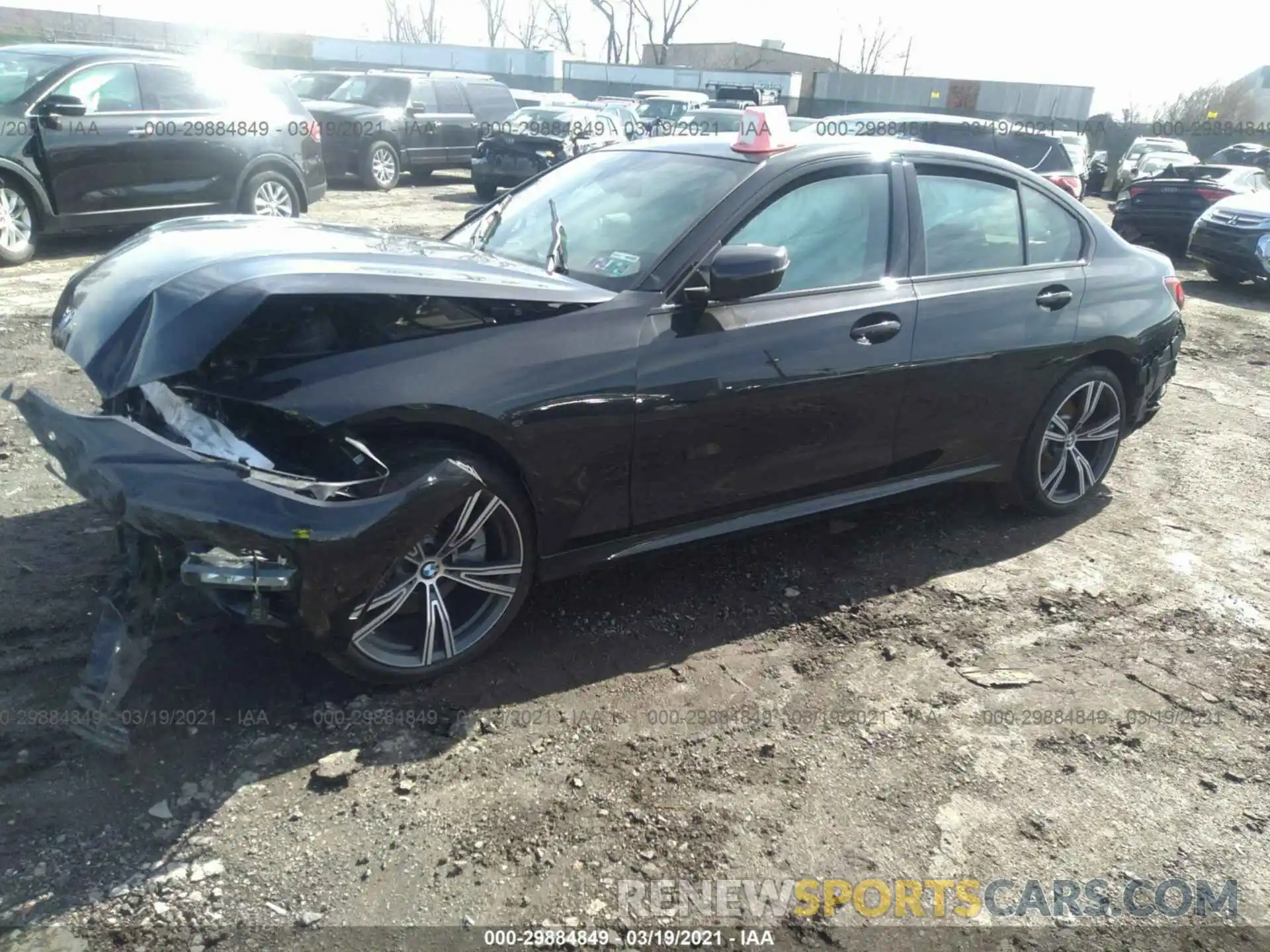 2 Фотография поврежденного автомобиля 3MW5R7J02M8B57623 BMW 3 SERIES 2021
