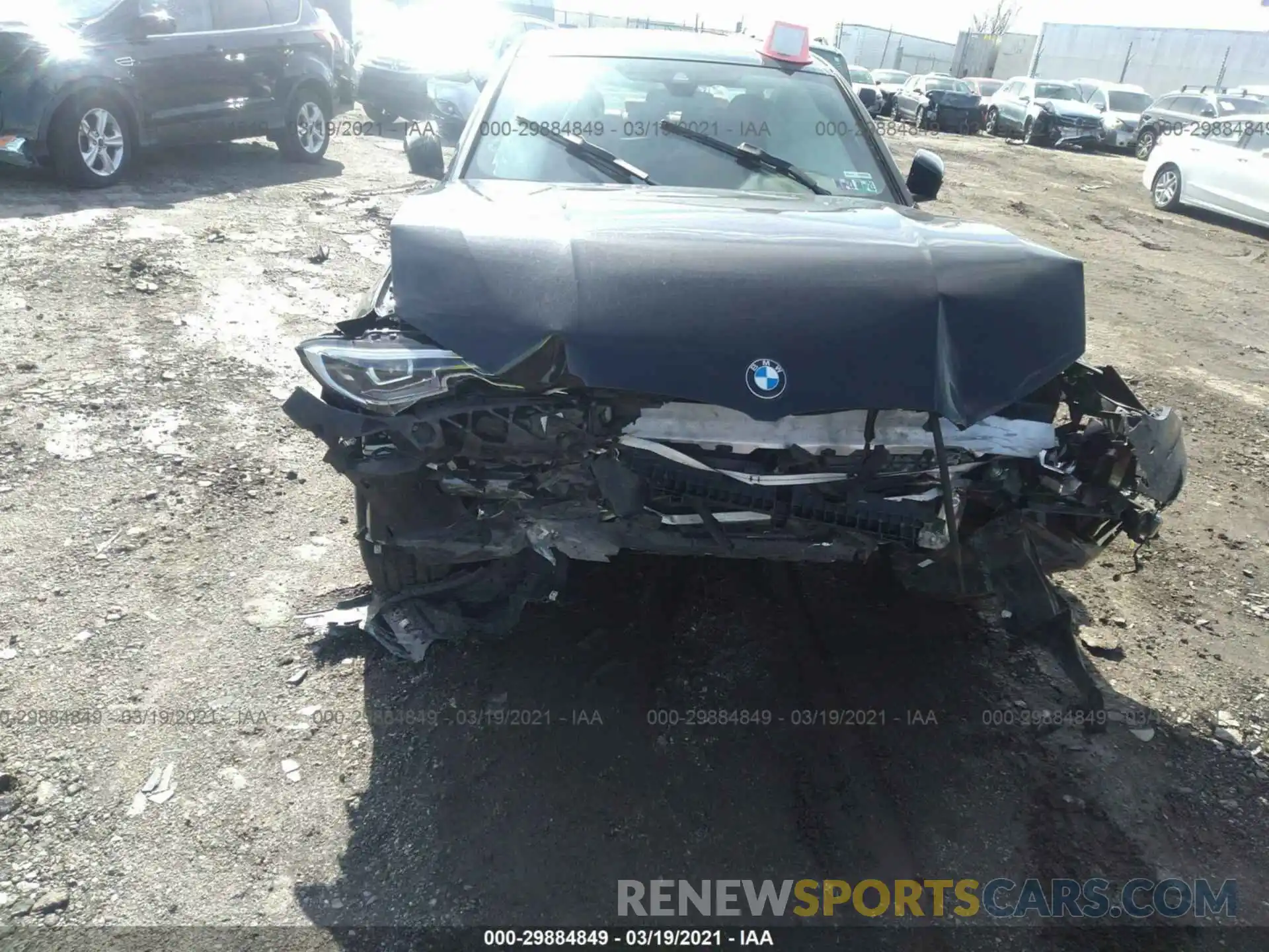 6 Photograph of a damaged car 3MW5R7J02M8B57623 BMW 3 SERIES 2021