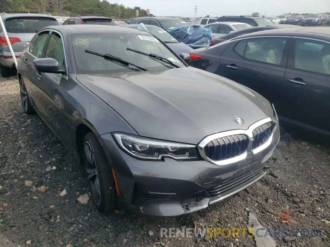 1 Фотография поврежденного автомобиля 3MW5R7J02M8B70744 BMW 3 SERIES 2021