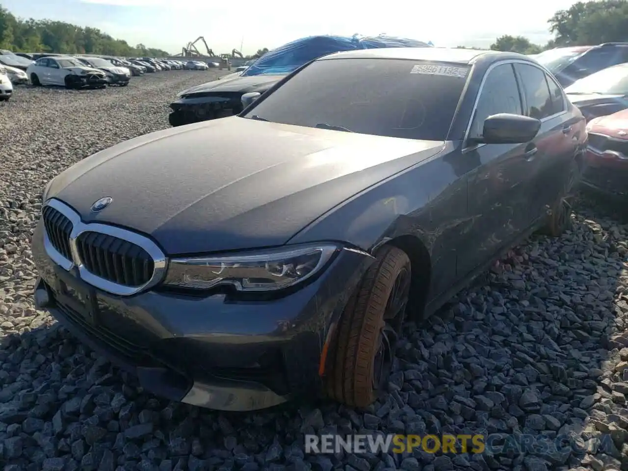 2 Photograph of a damaged car 3MW5R7J02M8B81520 BMW 3 SERIES 2021