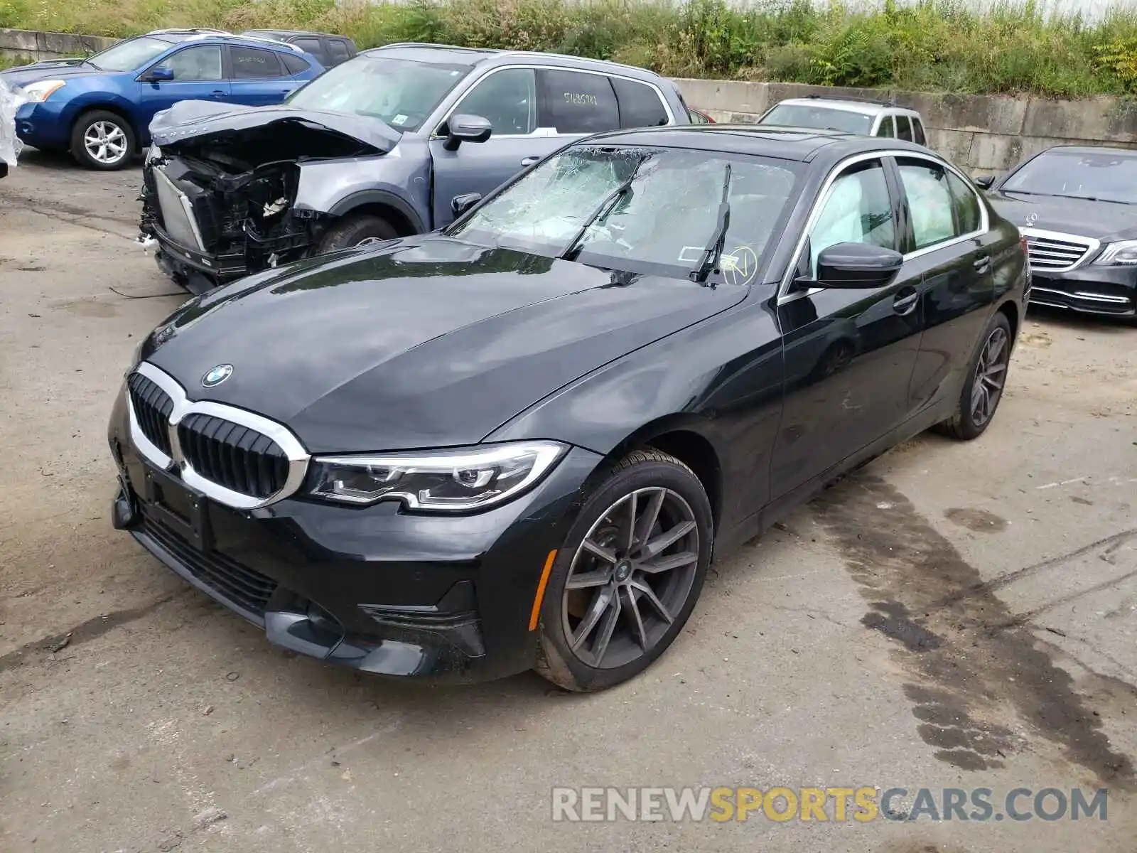 2 Photograph of a damaged car 3MW5R7J02M8B91934 BMW 3 SERIES 2021