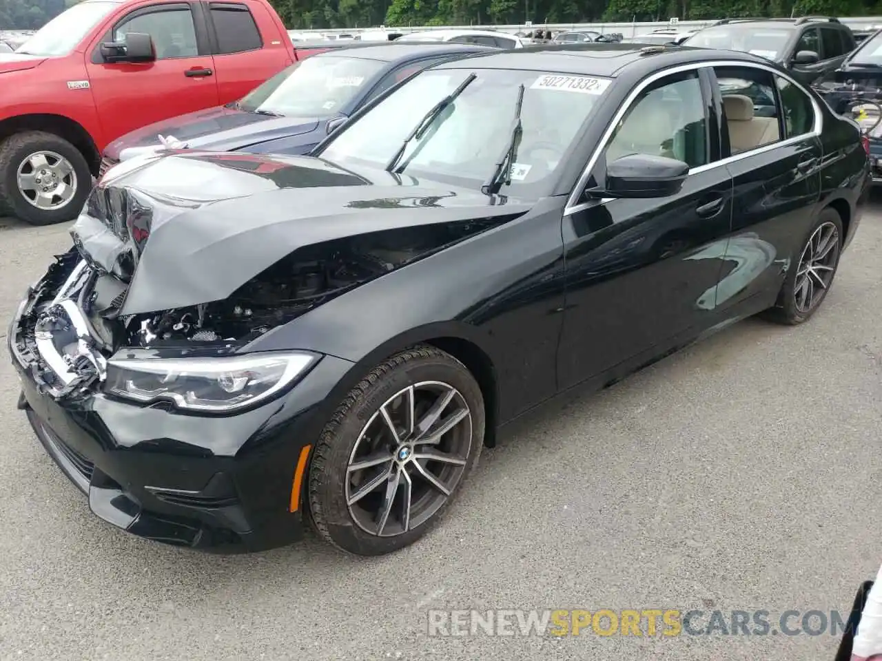 2 Photograph of a damaged car 3MW5R7J02M8B95658 BMW 3 SERIES 2021