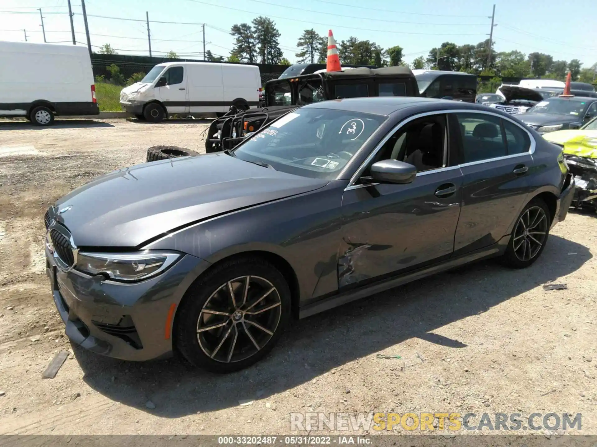 2 Photograph of a damaged car 3MW5R7J02M8C00681 BMW 3 SERIES 2021