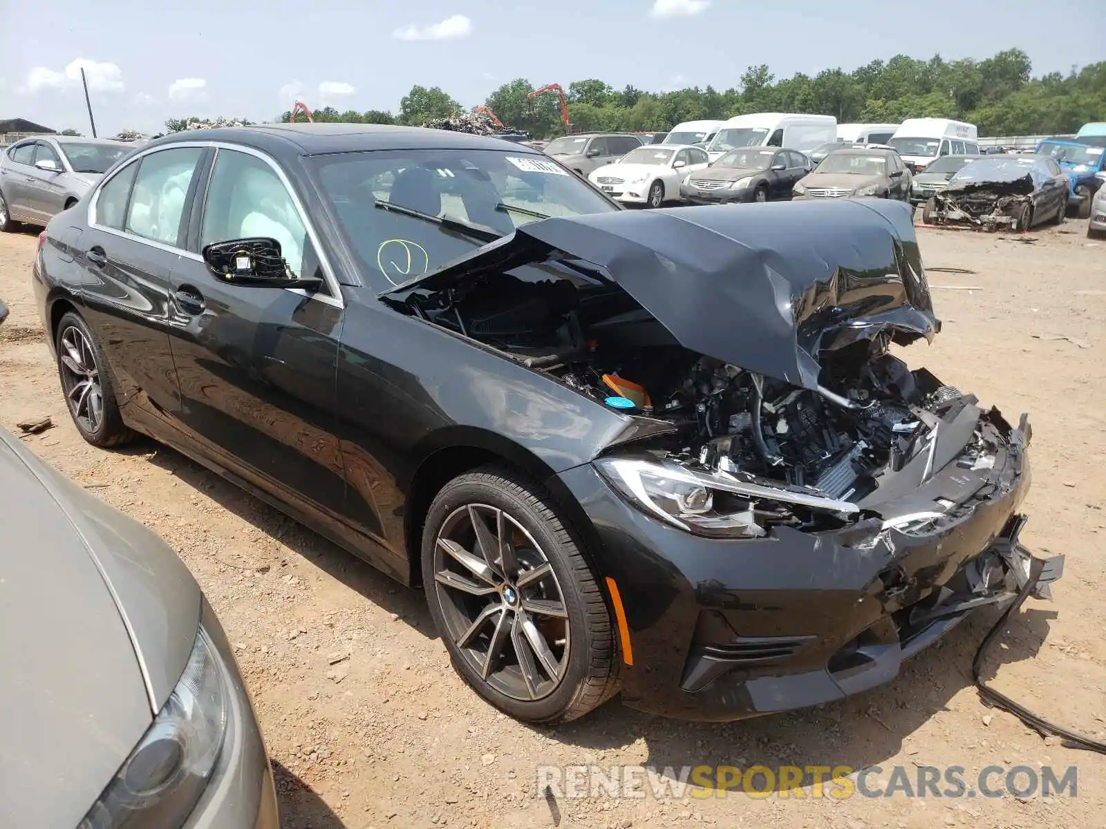 1 Photograph of a damaged car 3MW5R7J02M8C01281 BMW 3 SERIES 2021