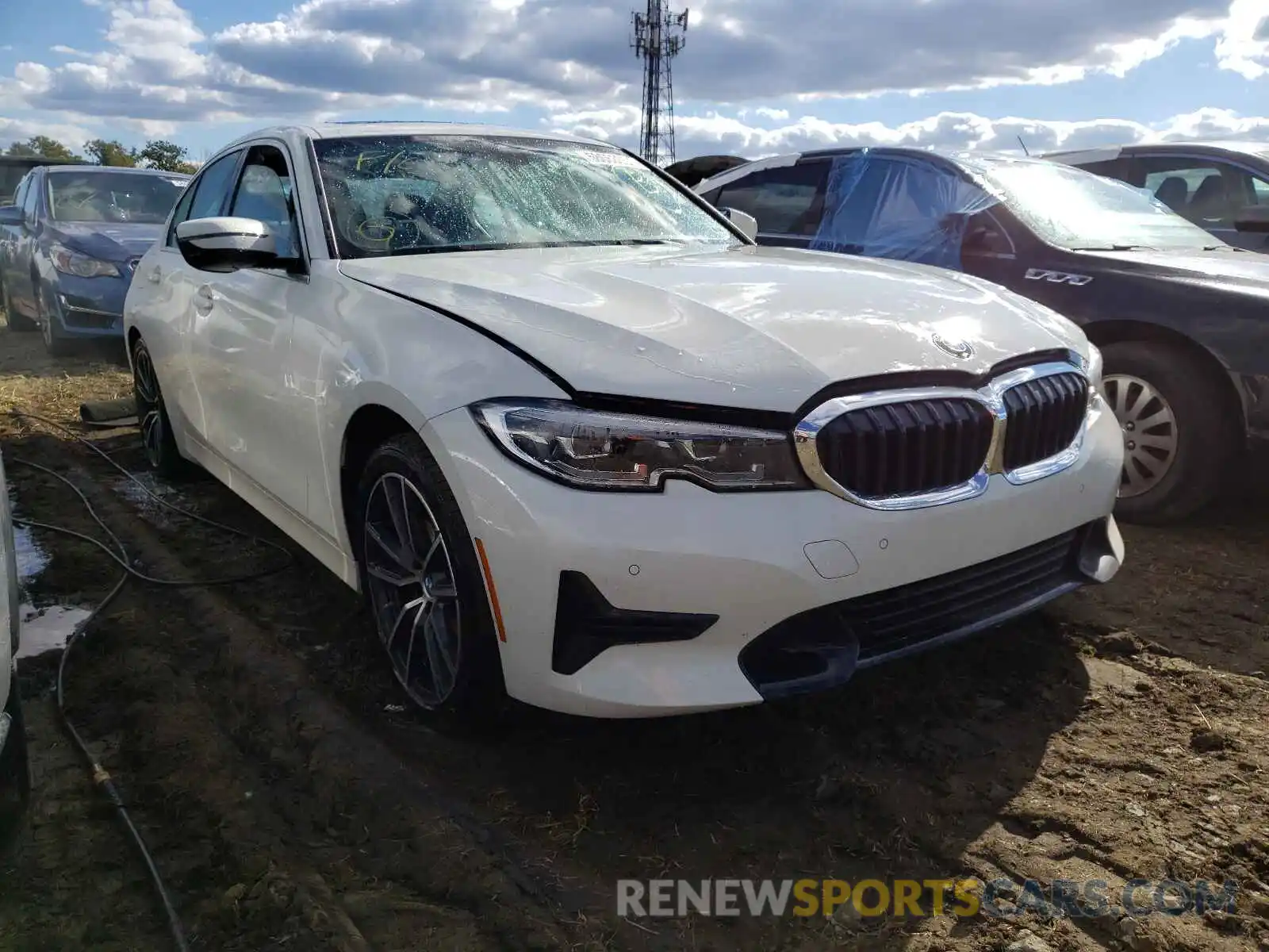 1 Photograph of a damaged car 3MW5R7J03M8B52057 BMW 3 SERIES 2021