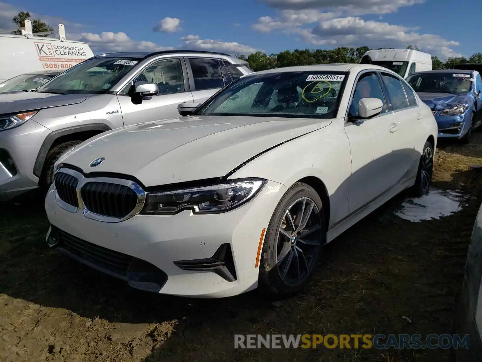 2 Photograph of a damaged car 3MW5R7J03M8B52057 BMW 3 SERIES 2021