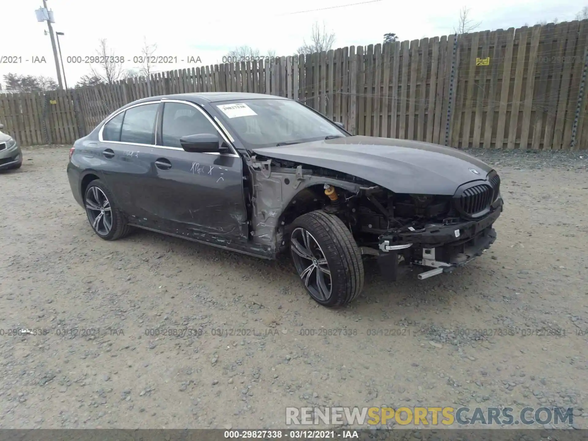 1 Photograph of a damaged car 3MW5R7J03M8B63687 BMW 3 SERIES 2021