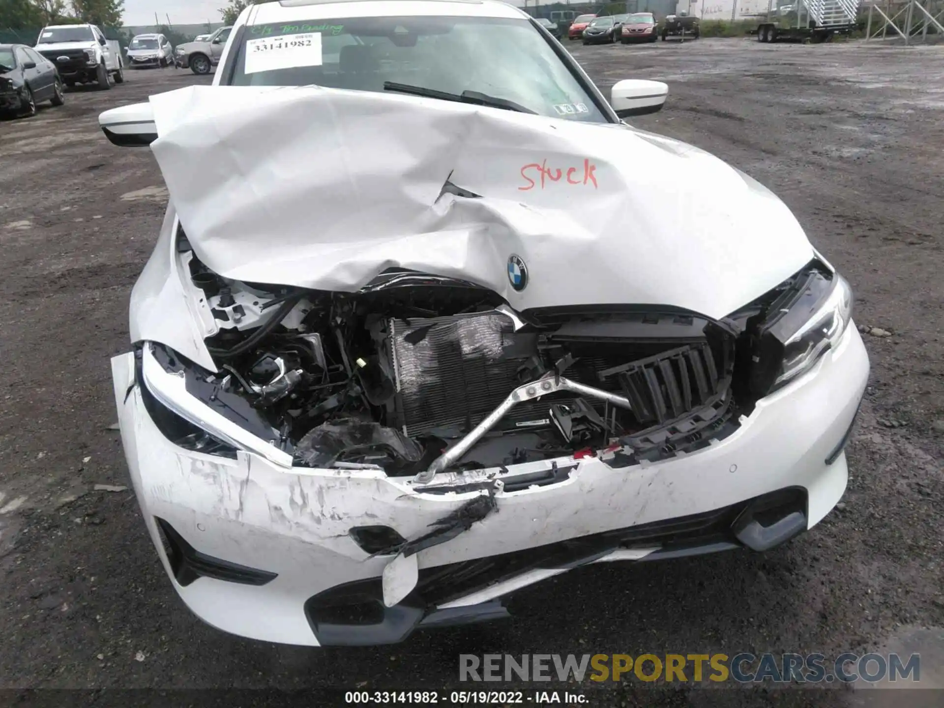 6 Photograph of a damaged car 3MW5R7J03M8B69019 BMW 3 SERIES 2021