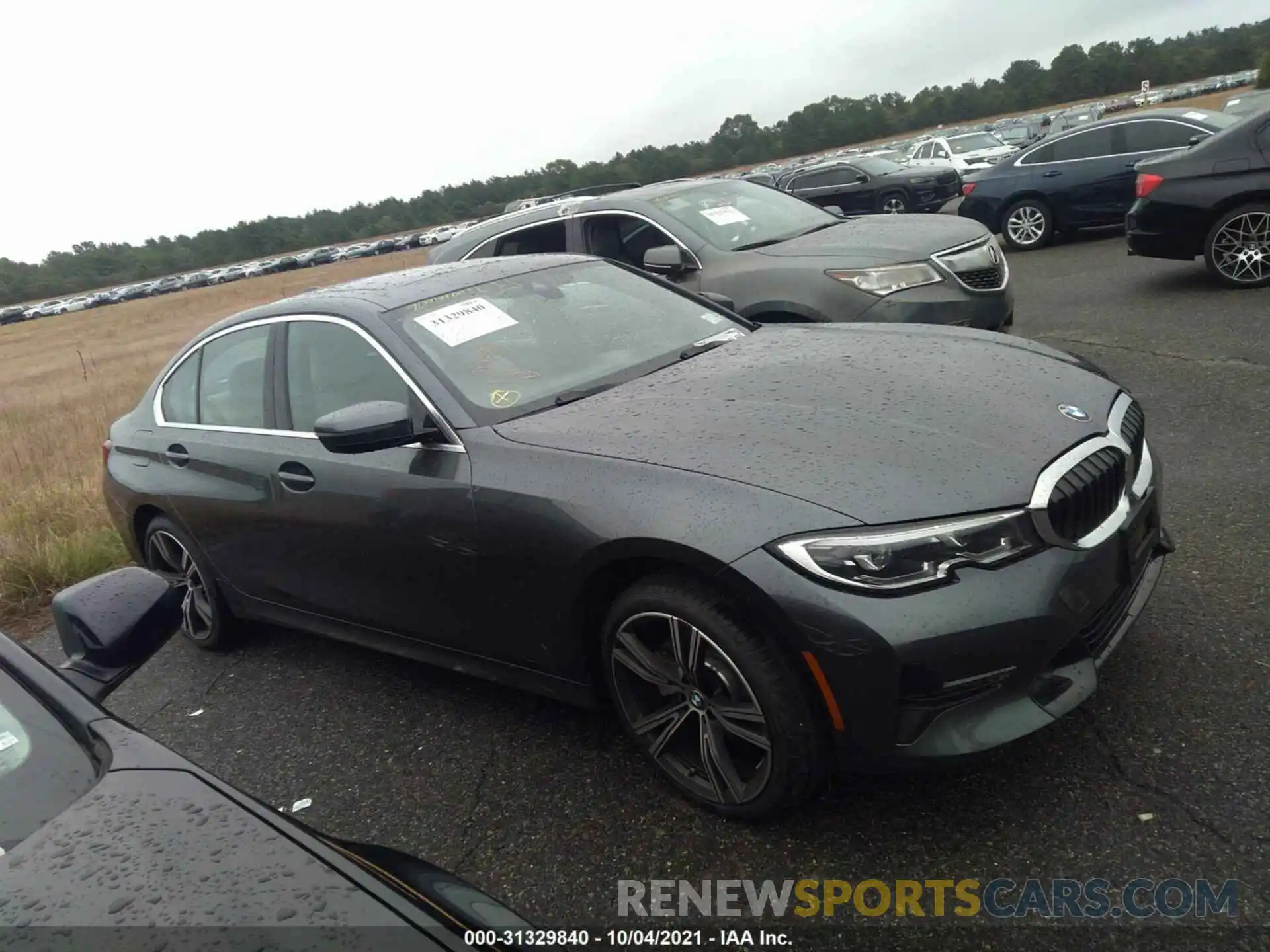 1 Photograph of a damaged car 3MW5R7J03M8B95619 BMW 3 SERIES 2021