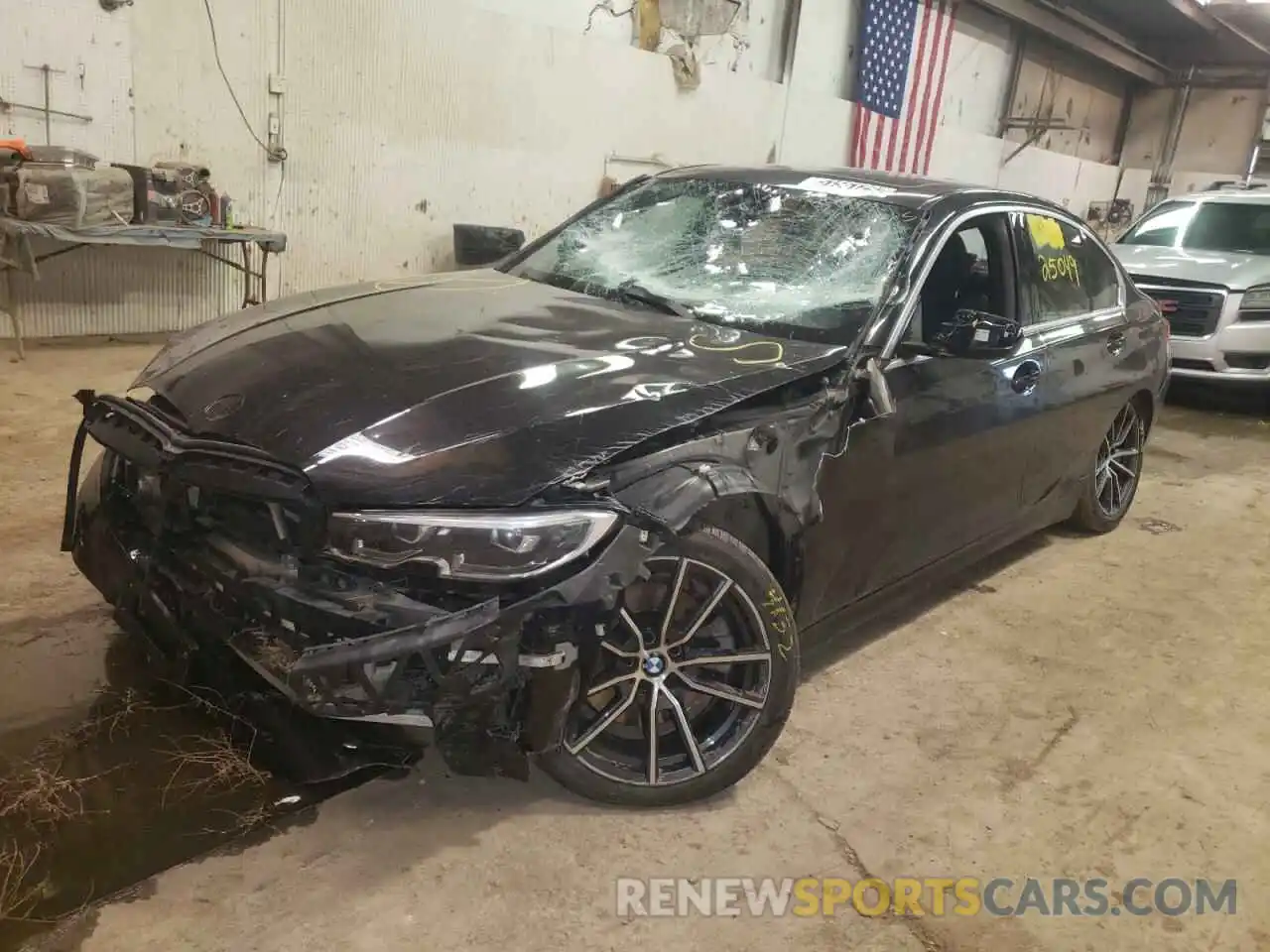 2 Photograph of a damaged car 3MW5R7J03M8C01077 BMW 3 SERIES 2021