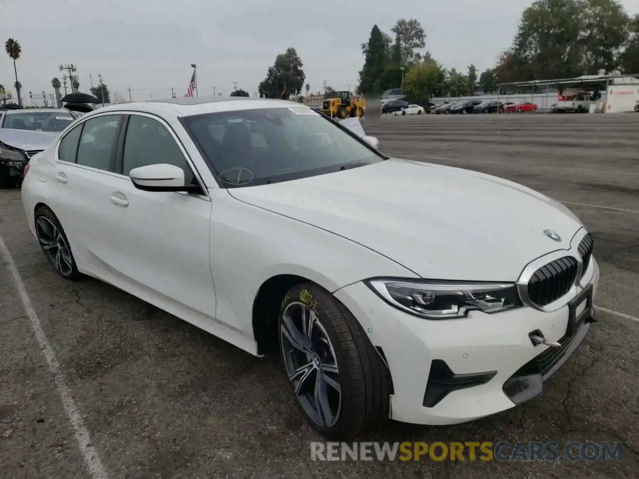 1 Photograph of a damaged car 3MW5R7J03M8C02570 BMW 3 SERIES 2021