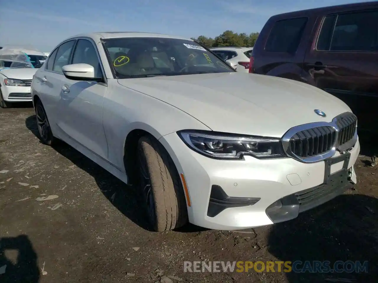 1 Photograph of a damaged car 3MW5R7J03M8C11558 BMW 3 SERIES 2021