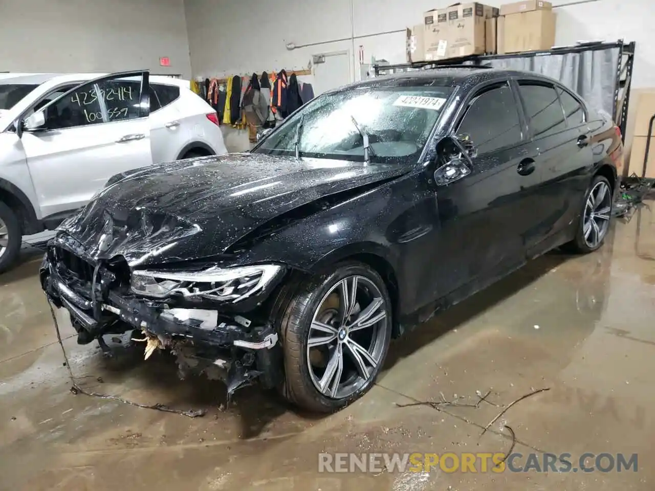 1 Photograph of a damaged car 3MW5R7J03M8C21300 BMW 3 SERIES 2021