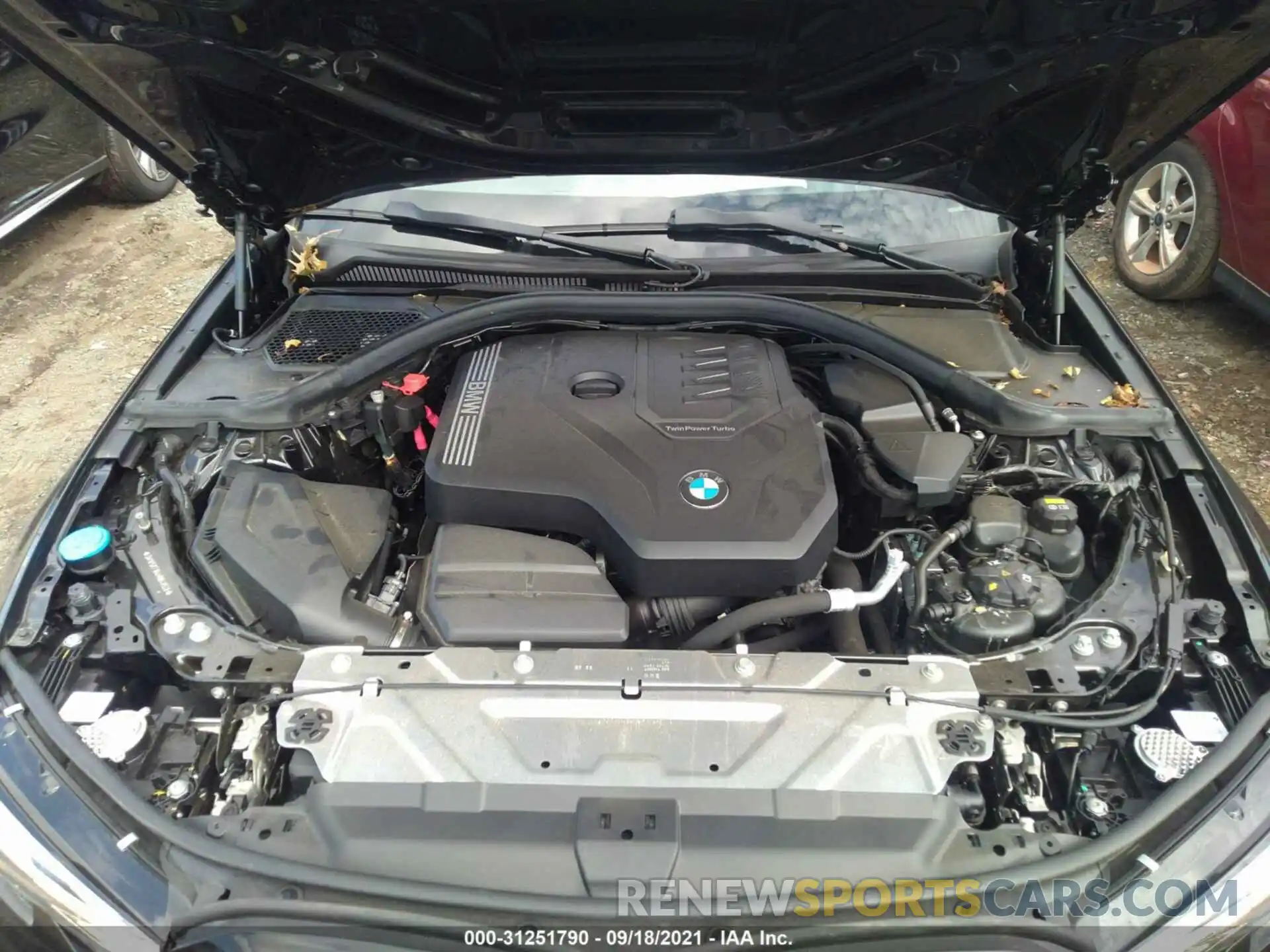 10 Фотография поврежденного автомобиля 3MW5R7J04M8B48938 BMW 3 SERIES 2021