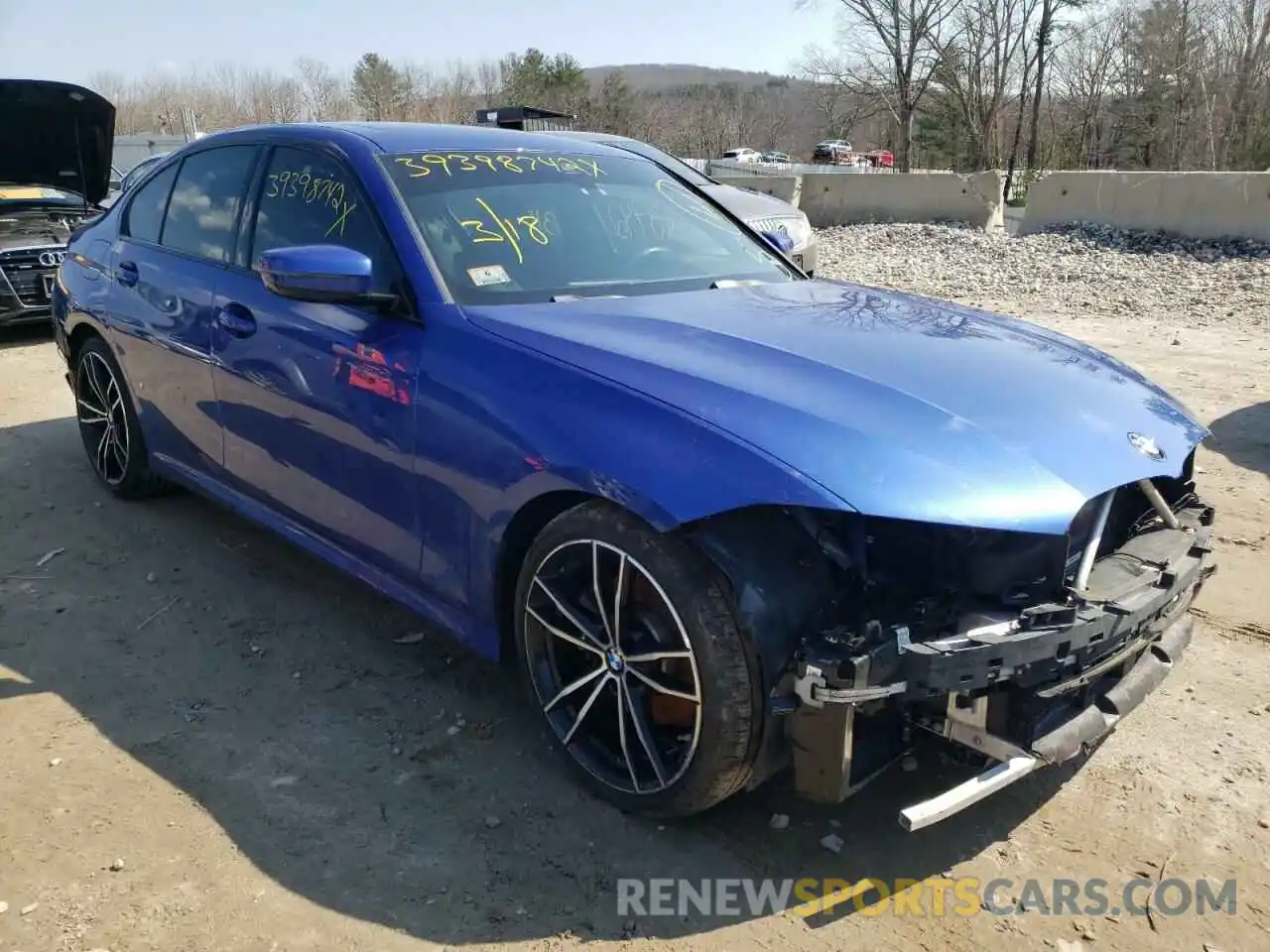 1 Photograph of a damaged car 3MW5R7J04M8B49605 BMW 3 SERIES 2021