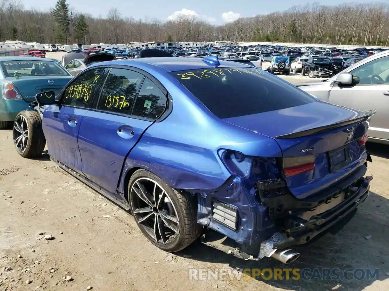 3 Photograph of a damaged car 3MW5R7J04M8B49605 BMW 3 SERIES 2021