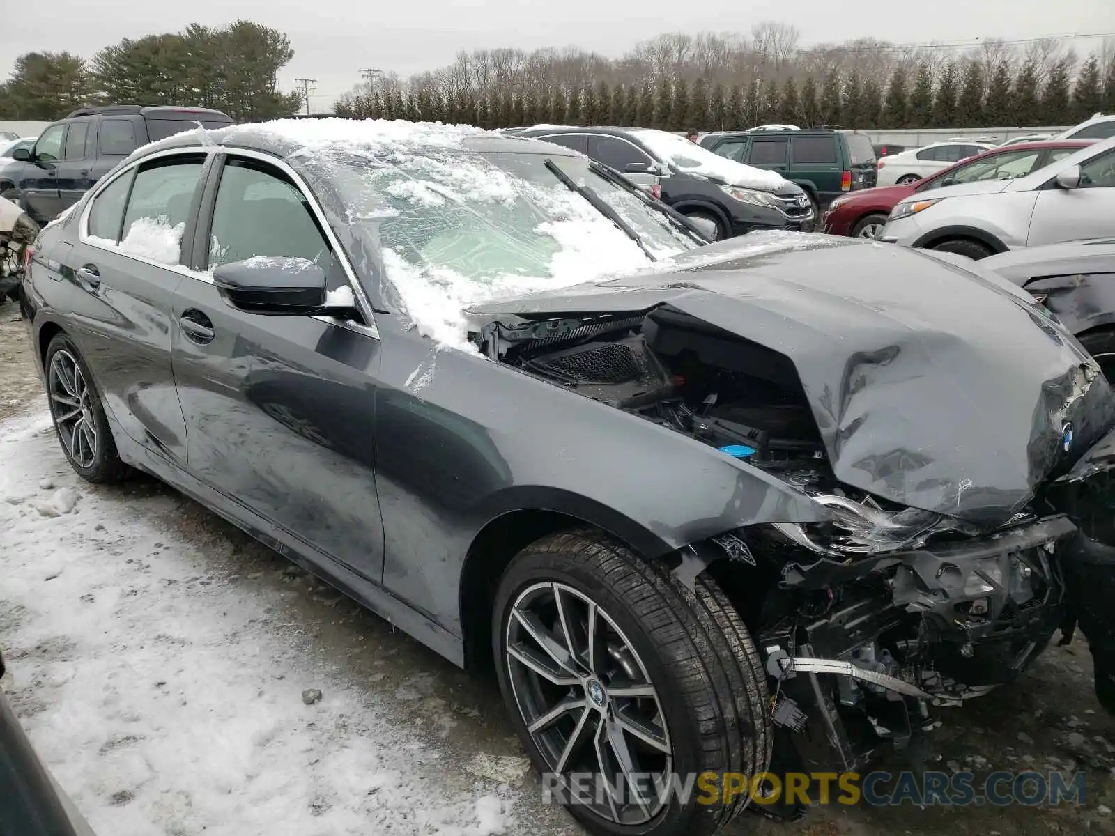1 Photograph of a damaged car 3MW5R7J04M8B61298 BMW 3 SERIES 2021