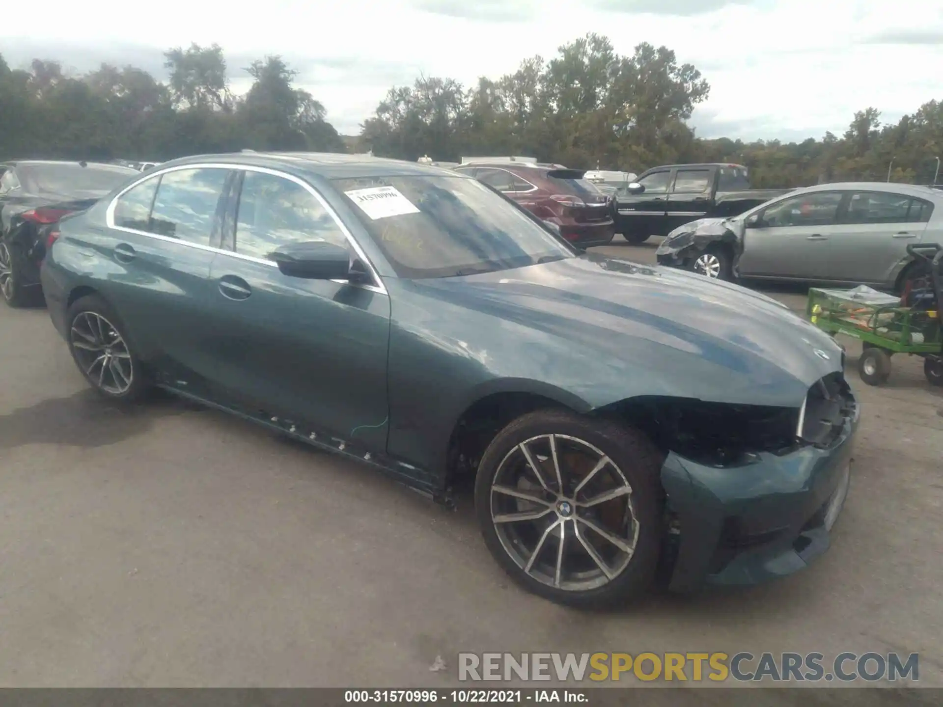 1 Photograph of a damaged car 3MW5R7J04M8B64024 BMW 3 SERIES 2021