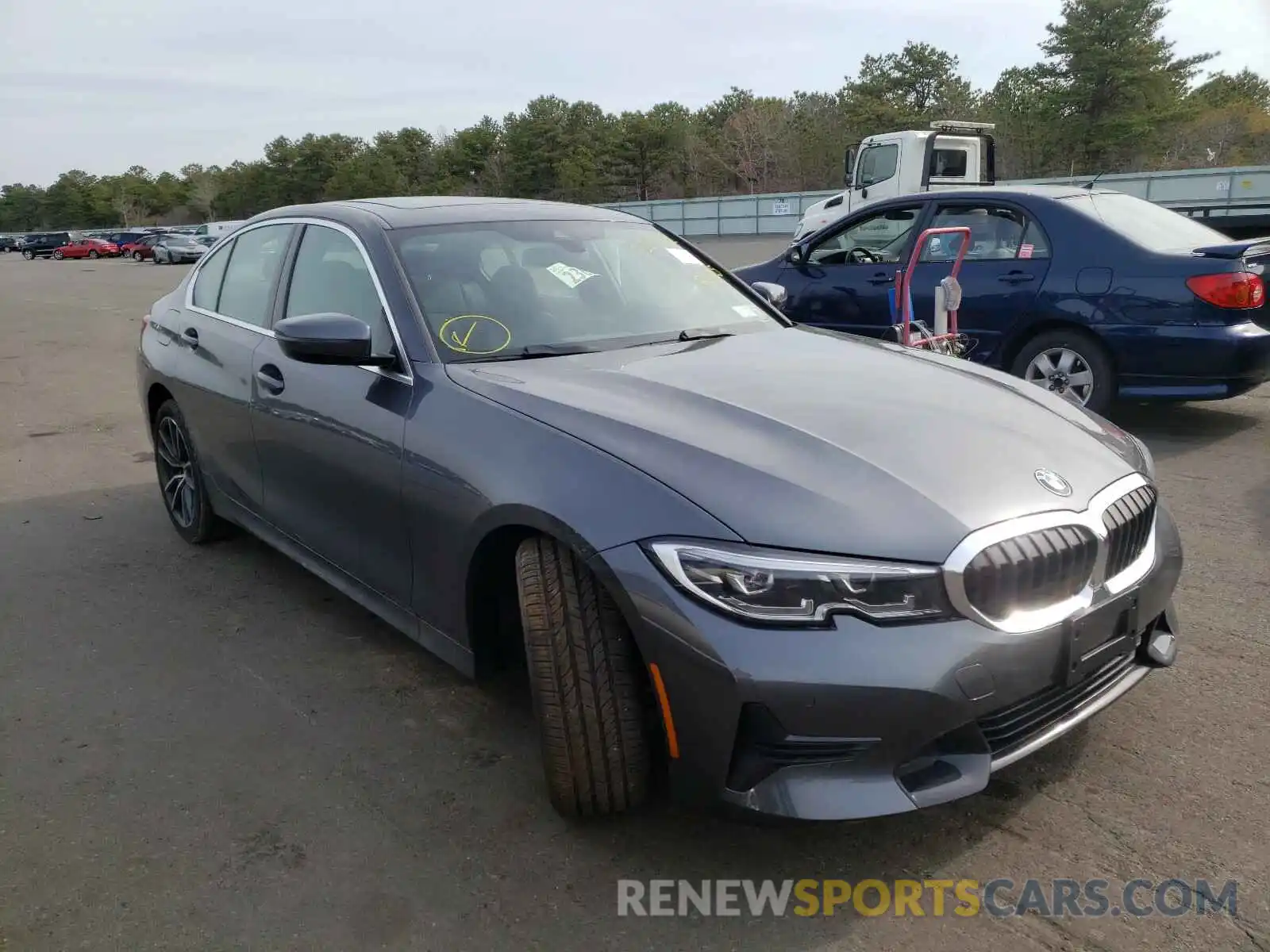 1 Photograph of a damaged car 3MW5R7J04M8B66825 BMW 3 SERIES 2021