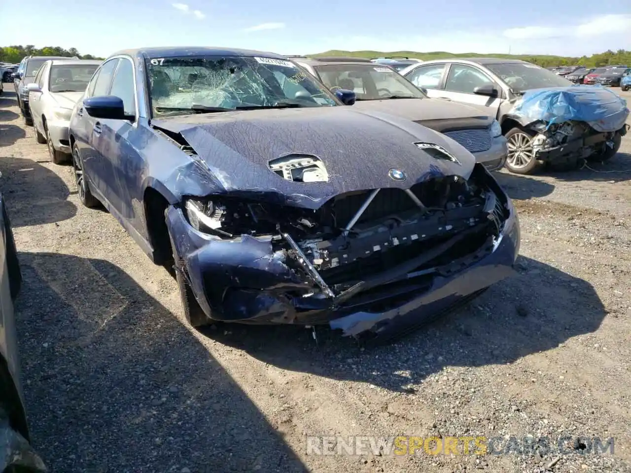 1 Photograph of a damaged car 3MW5R7J04M8B67246 BMW 3 SERIES 2021