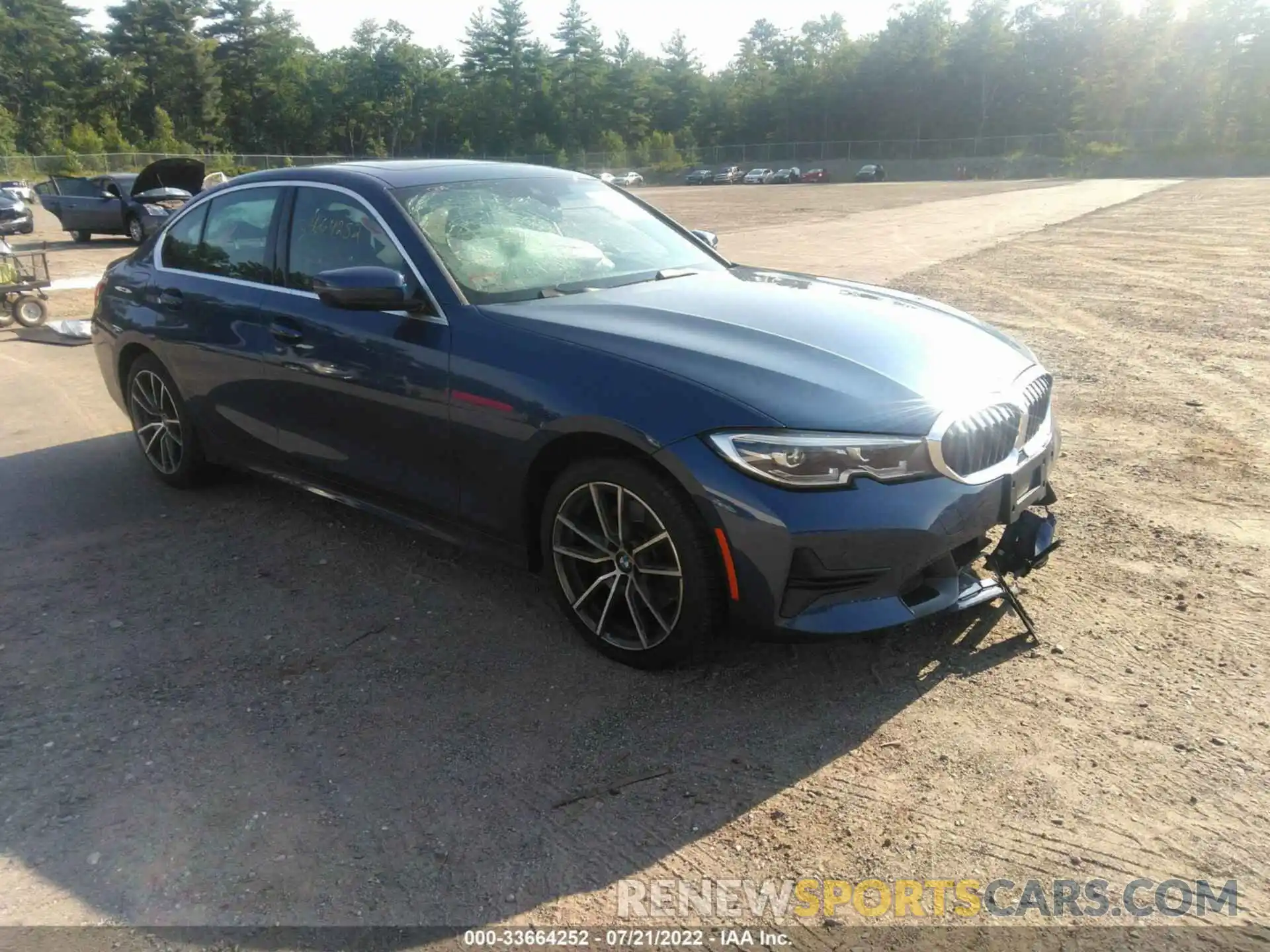 1 Photograph of a damaged car 3MW5R7J04M8B67313 BMW 3 SERIES 2021