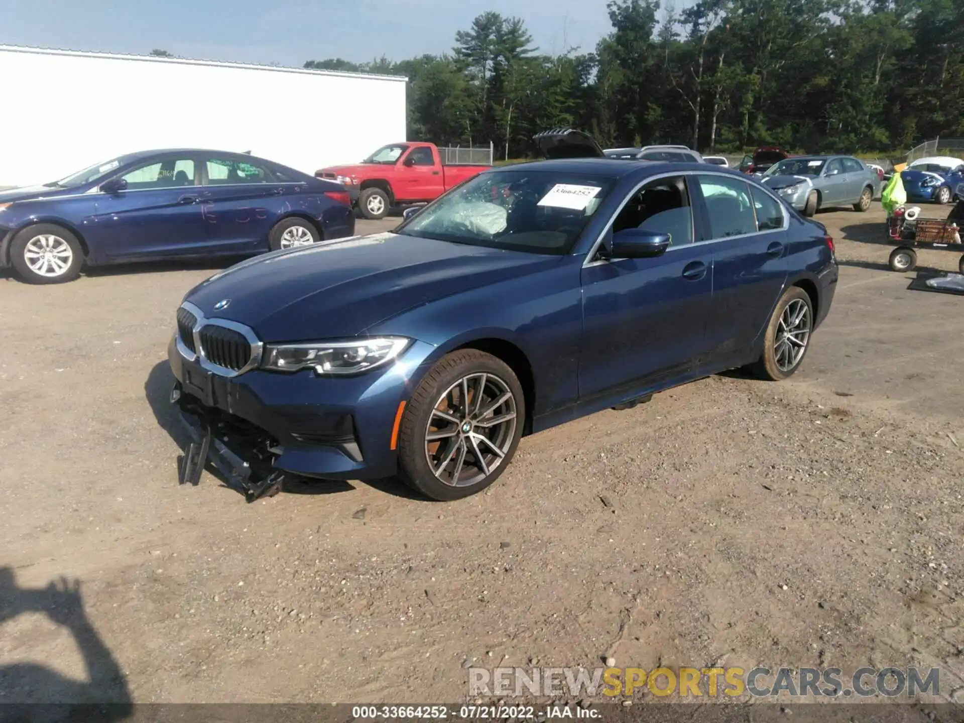 2 Photograph of a damaged car 3MW5R7J04M8B67313 BMW 3 SERIES 2021