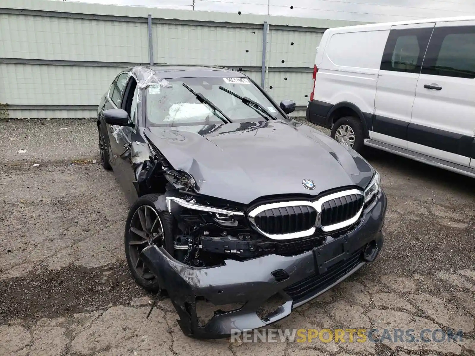 1 Photograph of a damaged car 3MW5R7J04M8B68994 BMW 3 SERIES 2021