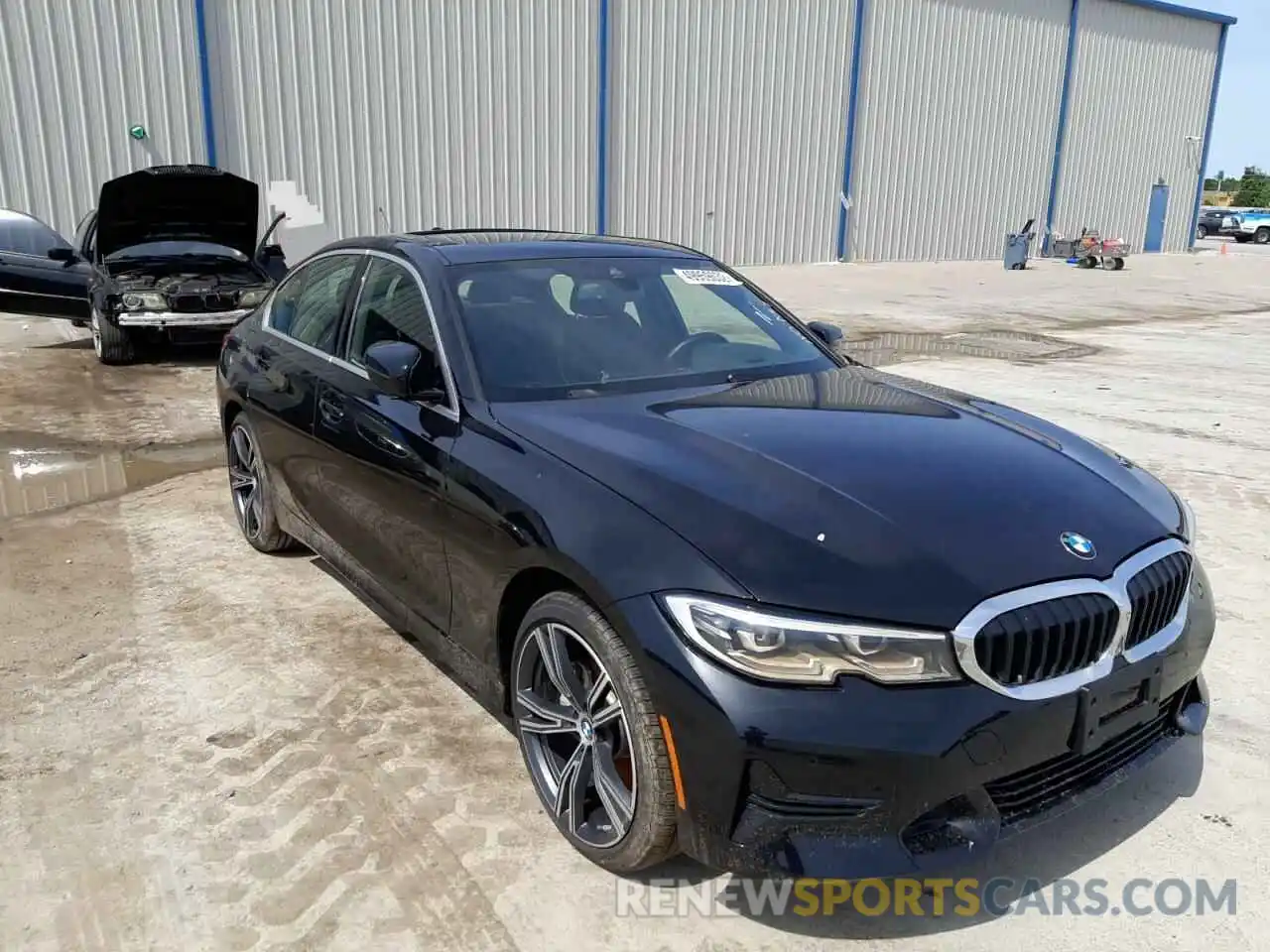 1 Фотография поврежденного автомобиля 3MW5R7J04M8B74133 BMW 3 SERIES 2021