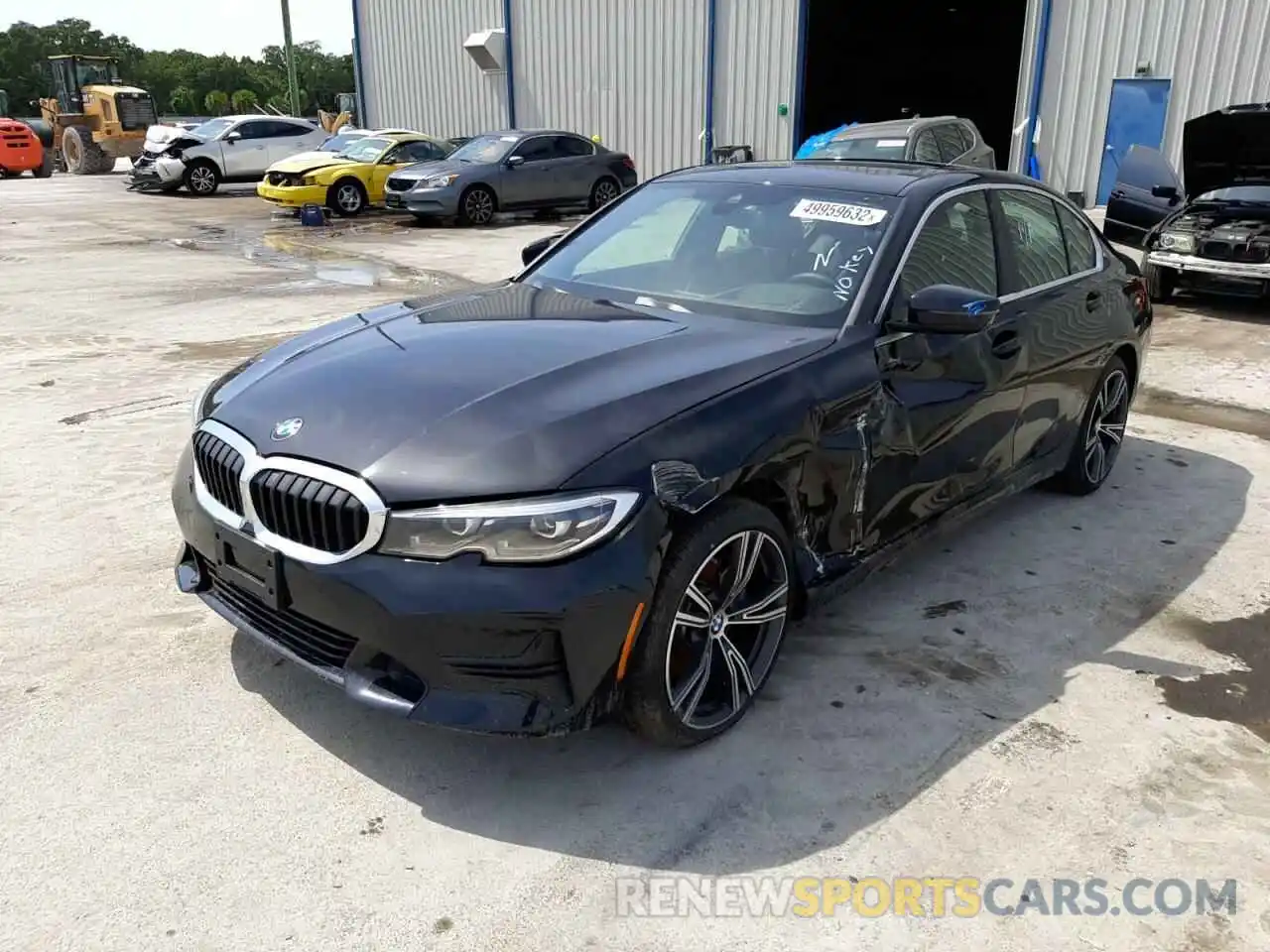 2 Photograph of a damaged car 3MW5R7J04M8B74133 BMW 3 SERIES 2021