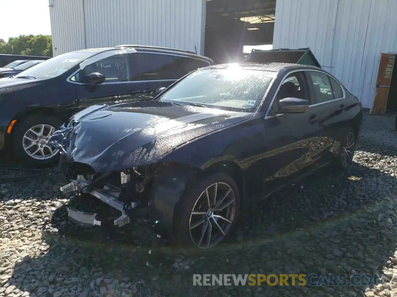 2 Photograph of a damaged car 3MW5R7J04M8B87139 BMW 3 SERIES 2021