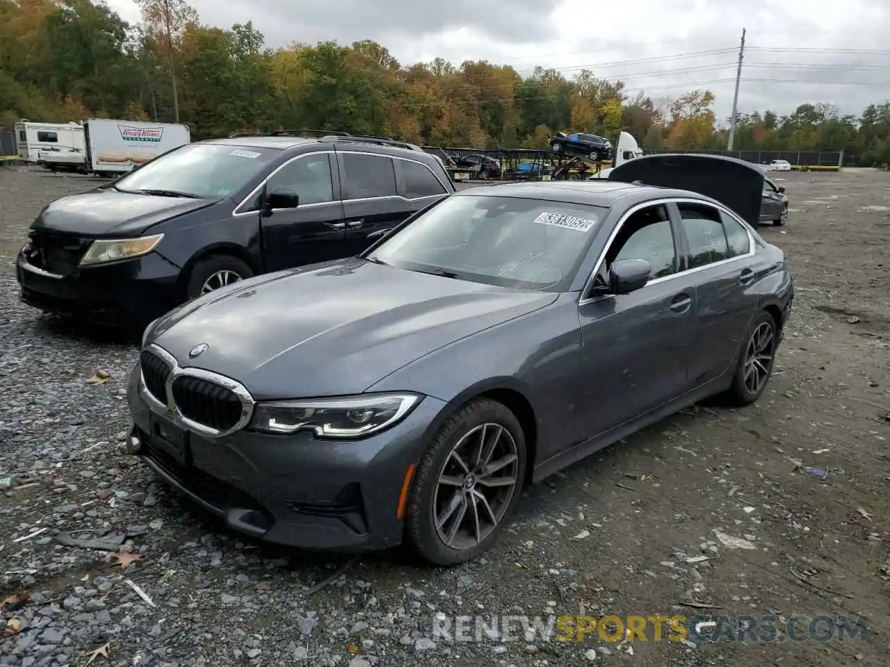 2 Photograph of a damaged car 3MW5R7J04M8C07941 BMW 3 SERIES 2021