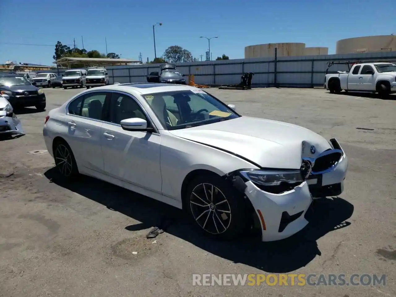 1 Photograph of a damaged car 3MW5R7J04M8C12055 BMW 3 SERIES 2021