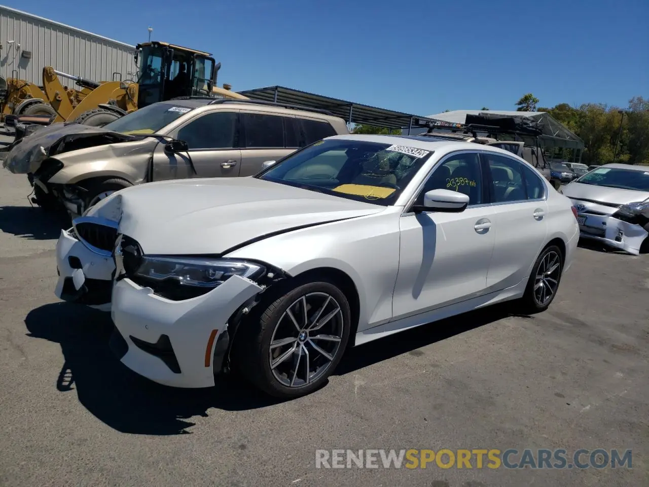 2 Photograph of a damaged car 3MW5R7J04M8C12055 BMW 3 SERIES 2021