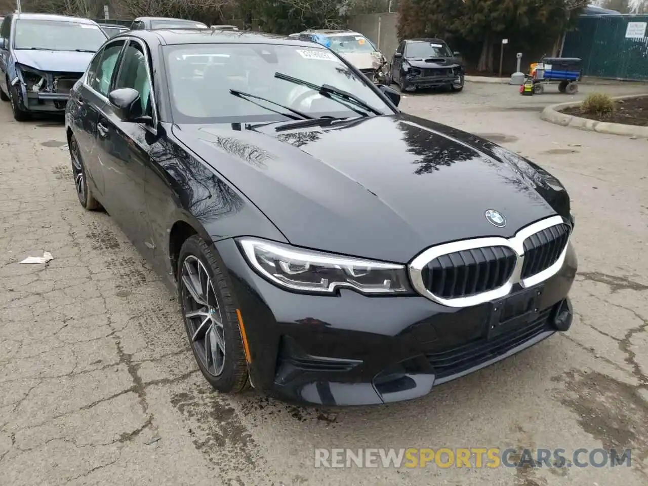 1 Photograph of a damaged car 3MW5R7J04M8C12699 BMW 3 SERIES 2021