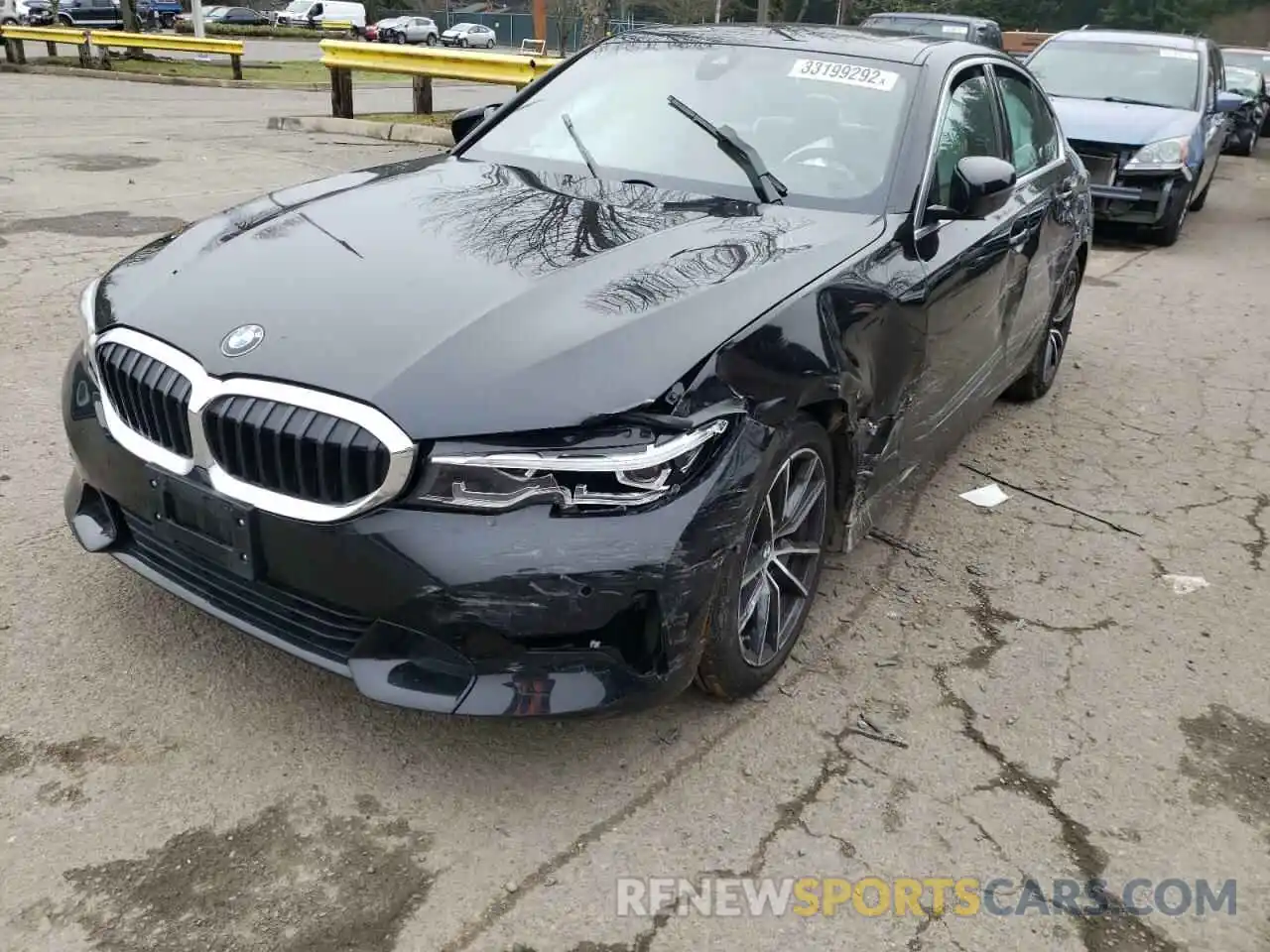 2 Photograph of a damaged car 3MW5R7J04M8C12699 BMW 3 SERIES 2021