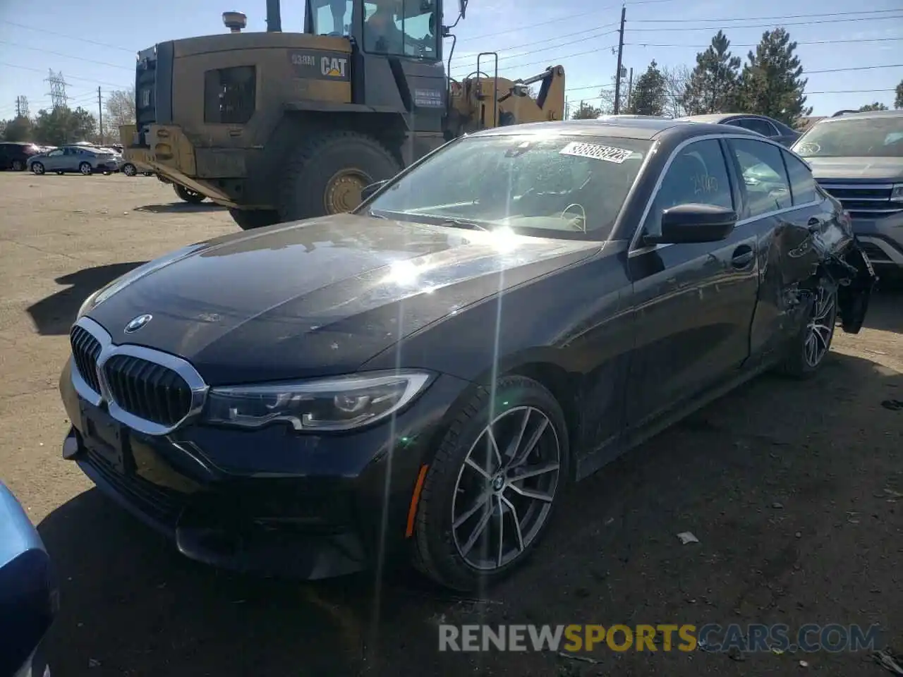 2 Photograph of a damaged car 3MW5R7J05M8B76795 BMW 3 SERIES 2021