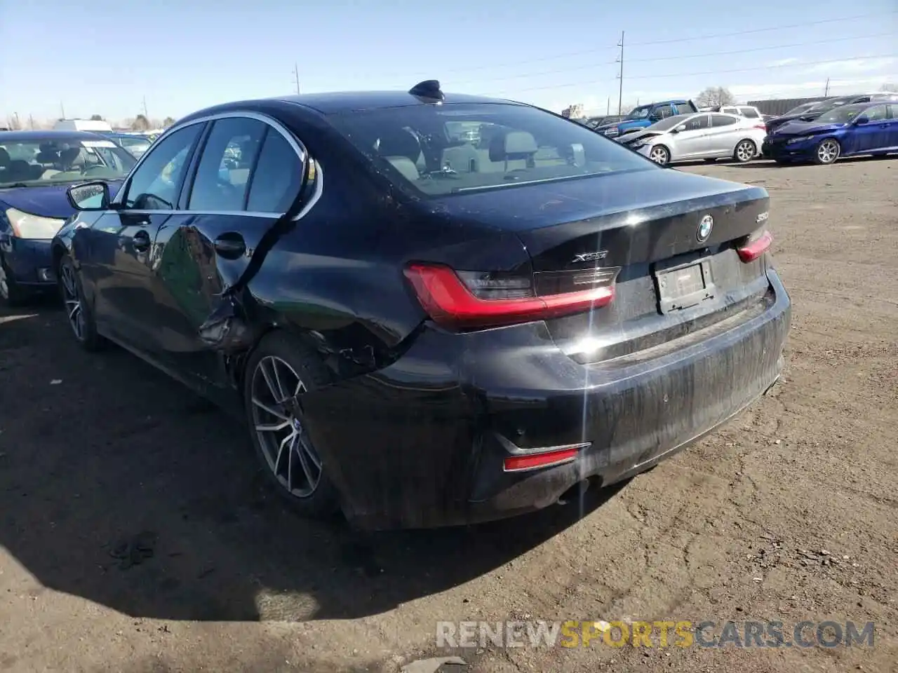 3 Photograph of a damaged car 3MW5R7J05M8B76795 BMW 3 SERIES 2021