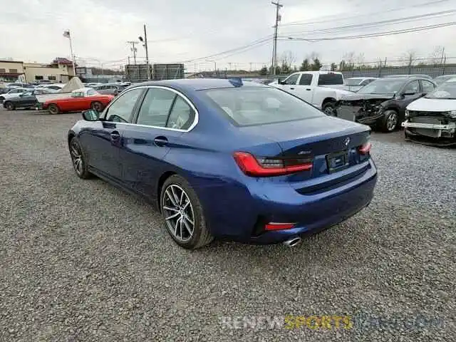 4 Фотография поврежденного автомобиля 3MW5R7J05M8B77686 BMW 3 SERIES 2021