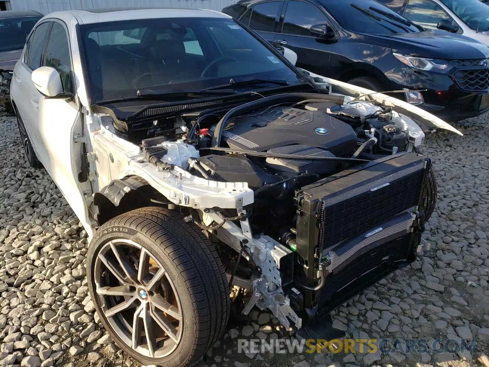 1 Photograph of a damaged car 3MW5R7J05M8B78269 BMW 3 SERIES 2021