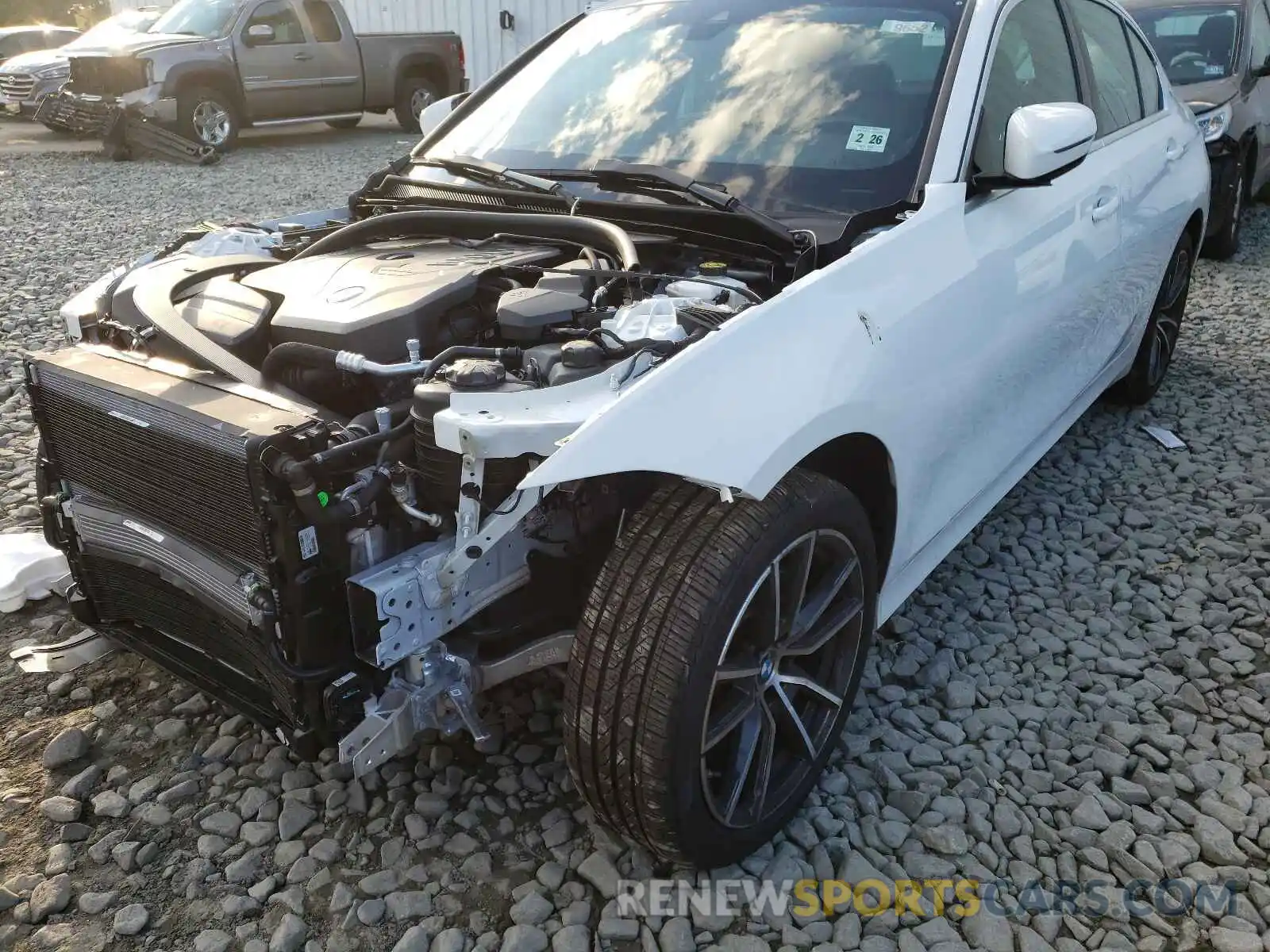 2 Photograph of a damaged car 3MW5R7J05M8B78269 BMW 3 SERIES 2021